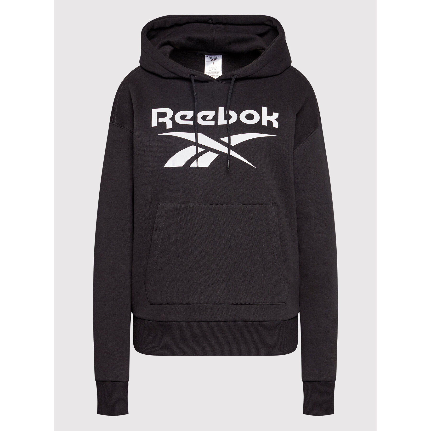 Reebok Bluză GS9392 Negru Oversize - Pled.ro