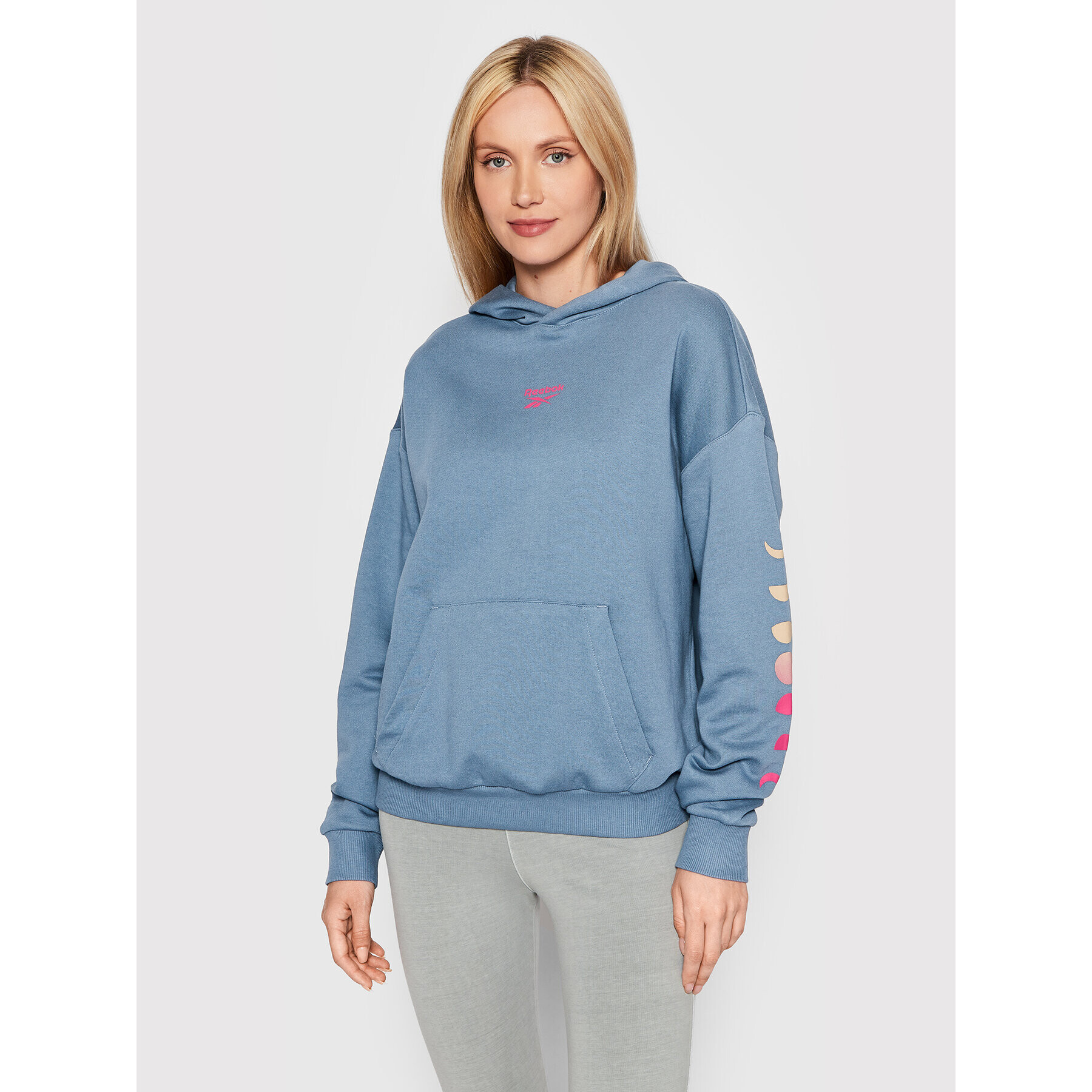 Reebok Bluză Supernatural Graphic H58684 Albastru Oversize - Pled.ro