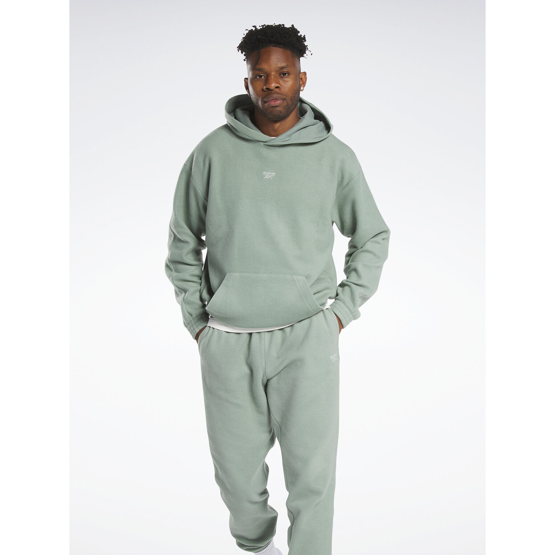 Reebok Bluză Unisex Classics Wardrobe Essentials HT8199 Verde Oversize - Pled.ro