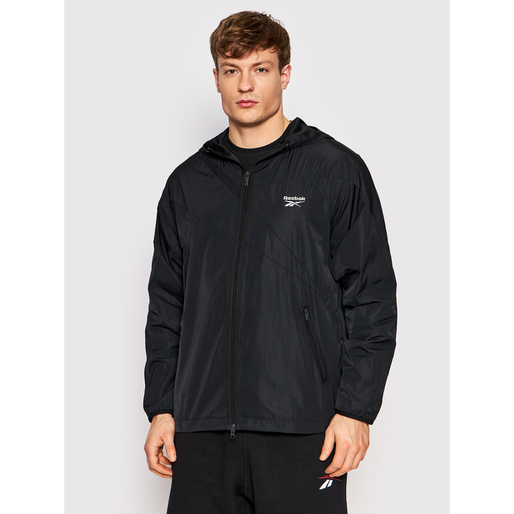 Reebok Classic Reebok Geacă de vânt Windbreaker GV3486 Negru Regular Fit - Pled.ro