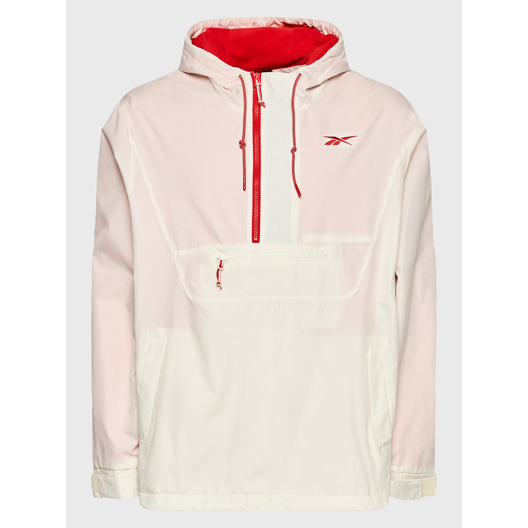 Reebok Geacă fără fermoar Vector HH8369 Bej Relaxed Fit - Pled.ro