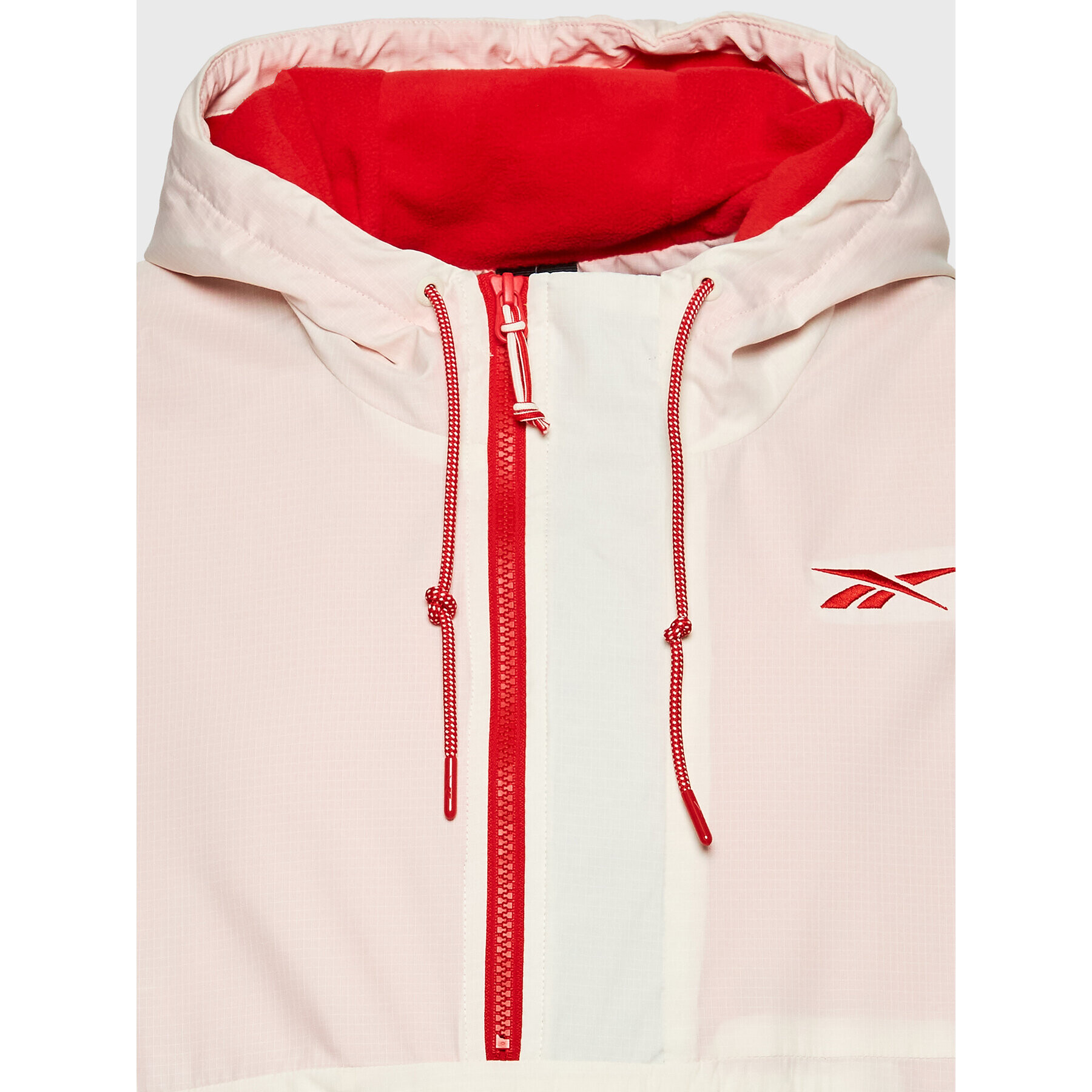 Reebok Geacă fără fermoar Vector HH8369 Bej Relaxed Fit - Pled.ro