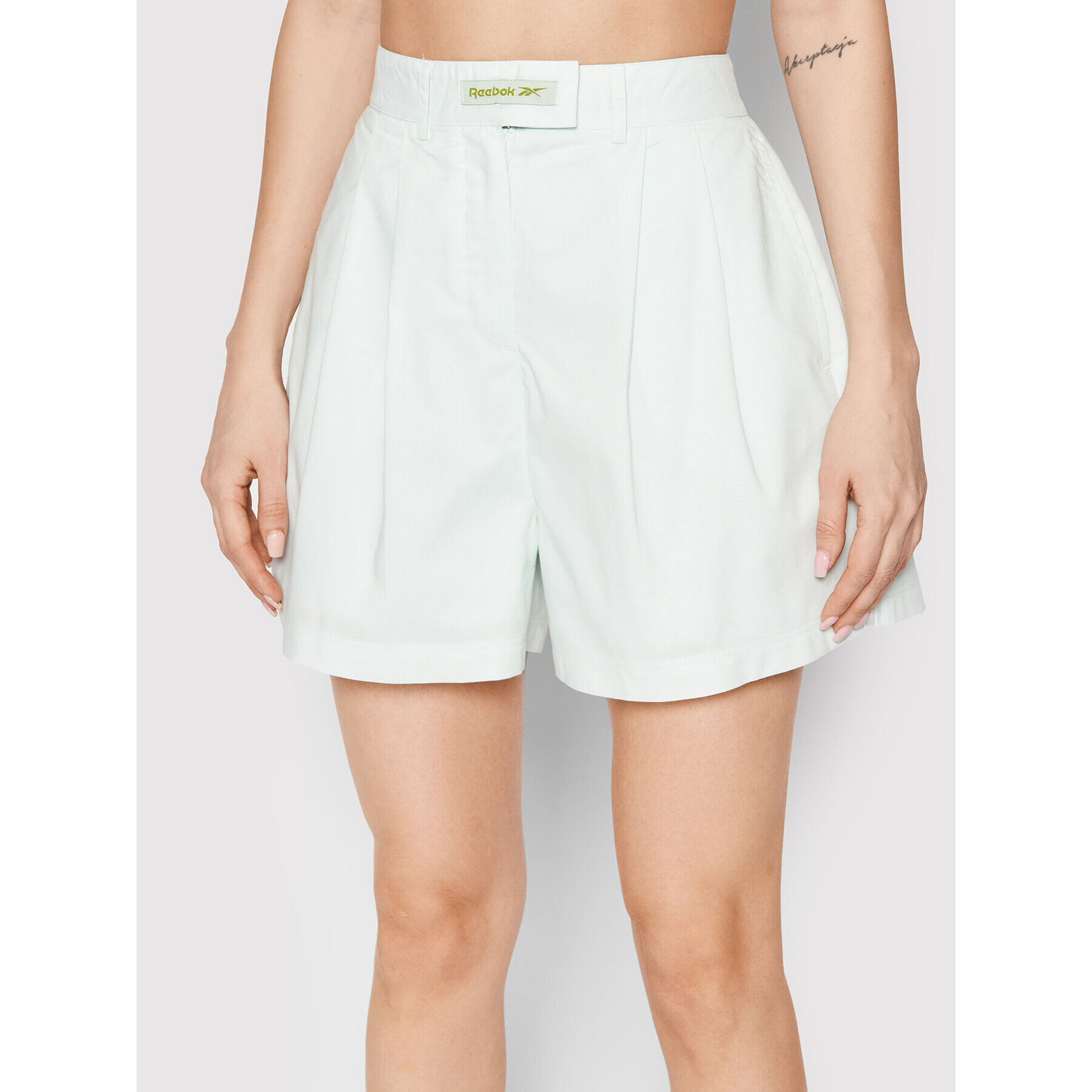 Reebok Classic Reebok Pantalon scurți din material Classics HB8649 Verde Relaxed Fit - Pled.ro