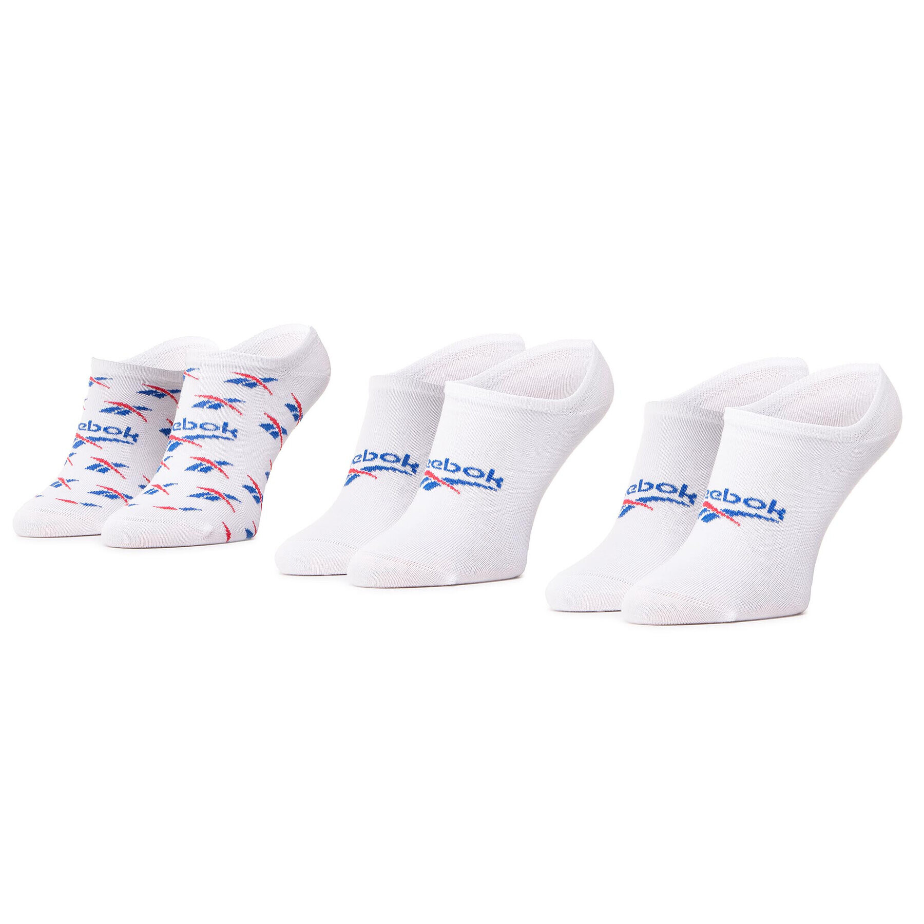 Reebok Set 3 perechi de șosete scurte unisex Cl Fo Invisible Sock 3P GG6680 Alb - Pled.ro