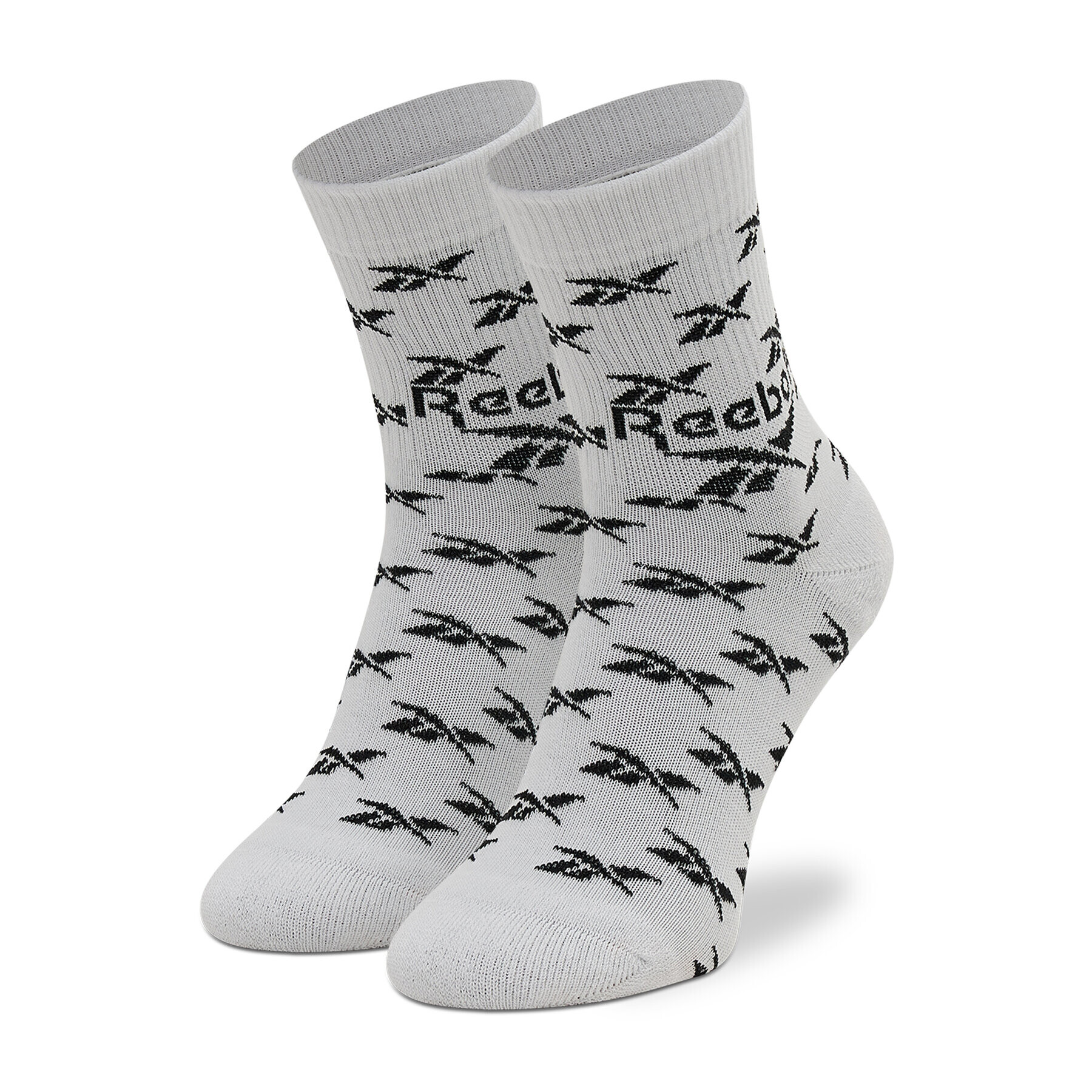 Reebok Set de 3 perechi de șosete medii unisex Cl Fo Crew Sock 3P GG6682 Alb - Pled.ro