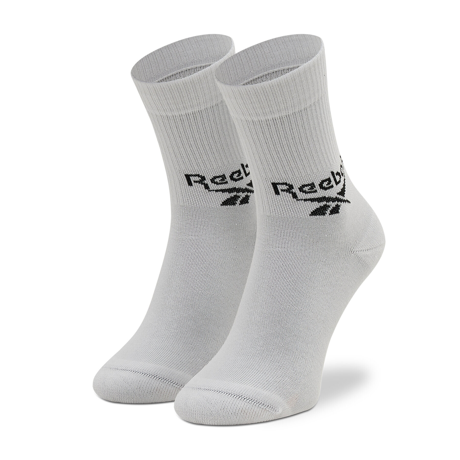 Reebok Set de 3 perechi de șosete medii unisex Cl Fo Crew Sock 3P GG6682 Alb - Pled.ro