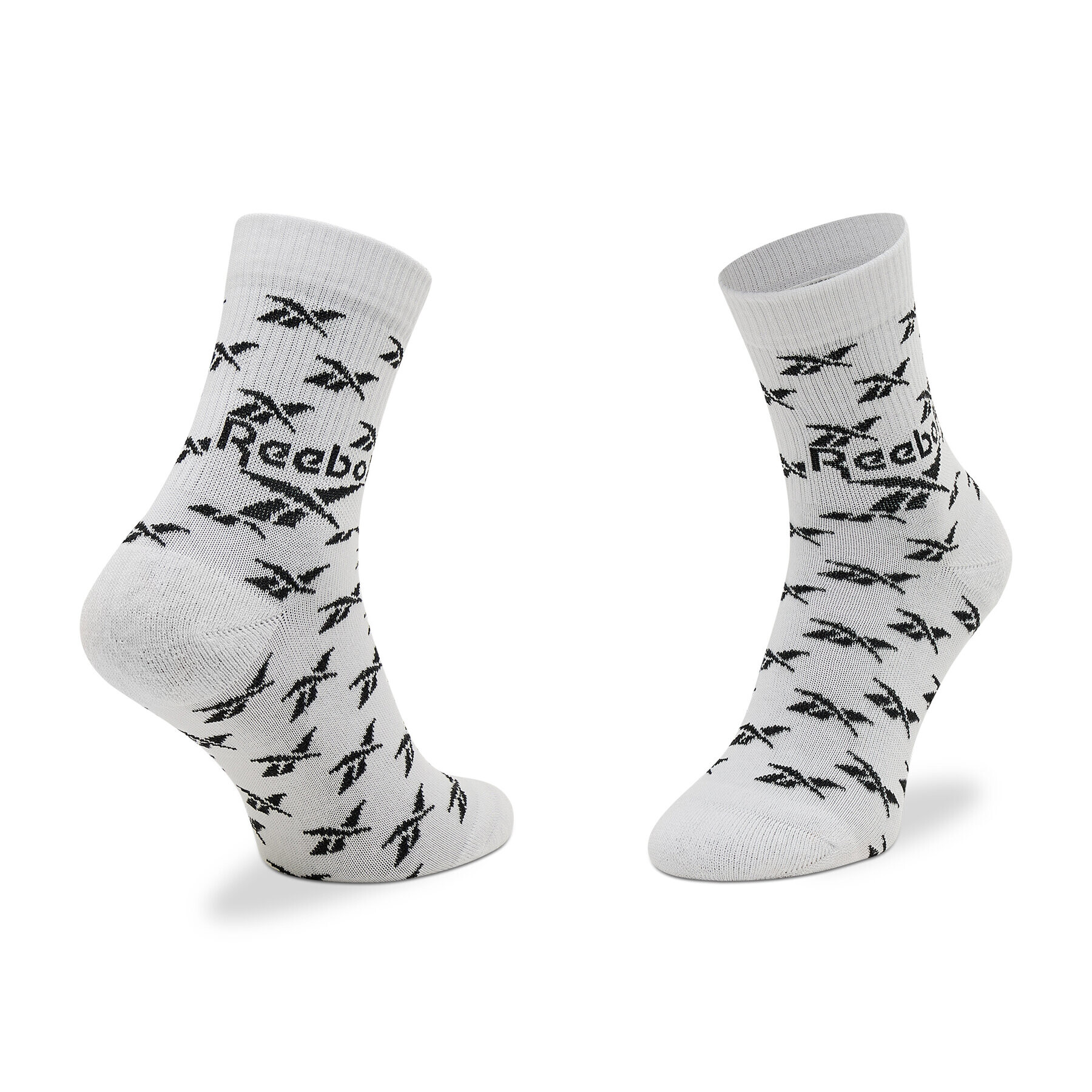 Reebok Set de 3 perechi de șosete medii unisex Cl Fo Crew Sock 3P GG6682 Alb - Pled.ro