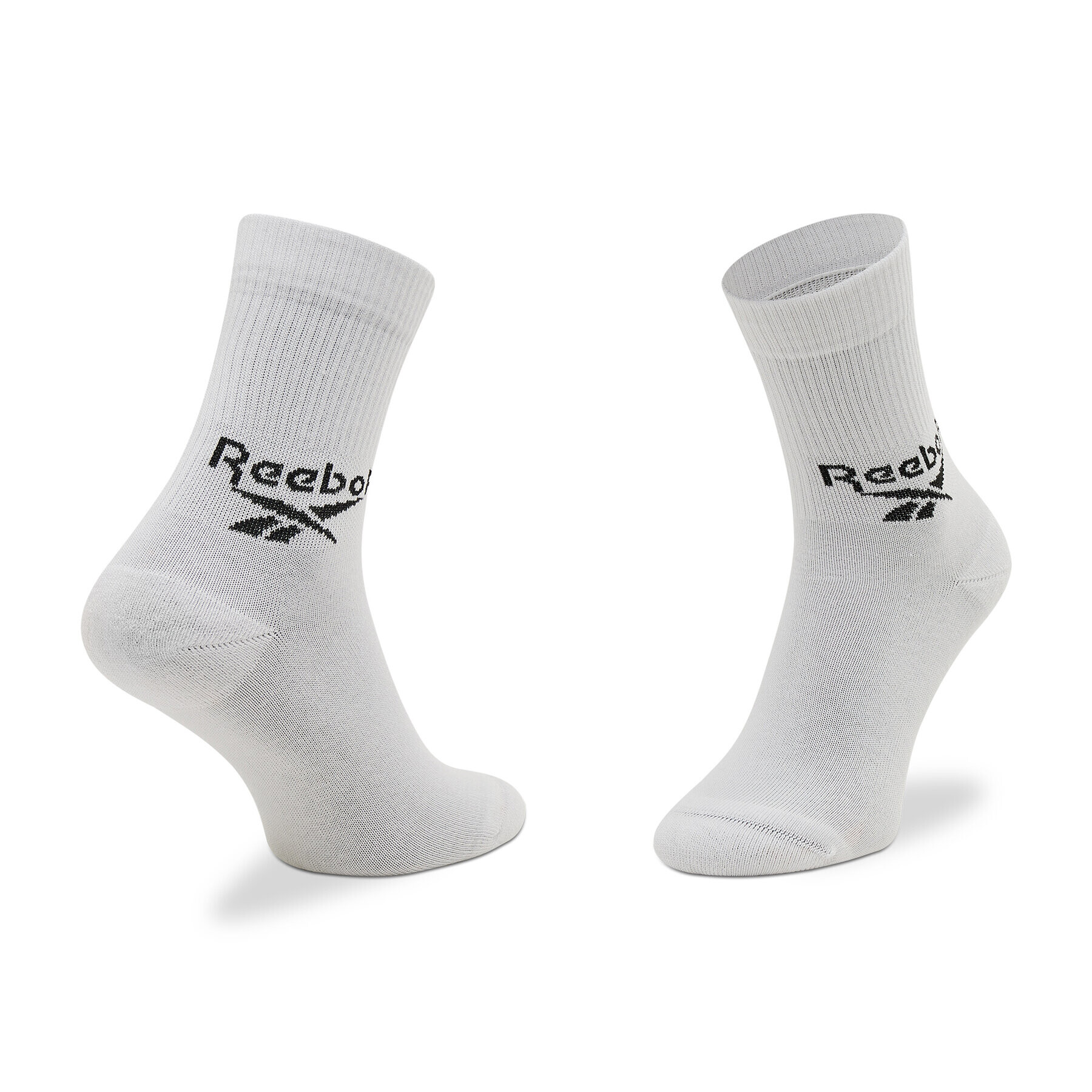 Reebok Set de 3 perechi de șosete medii unisex Cl Fo Crew Sock 3P GG6682 Alb - Pled.ro