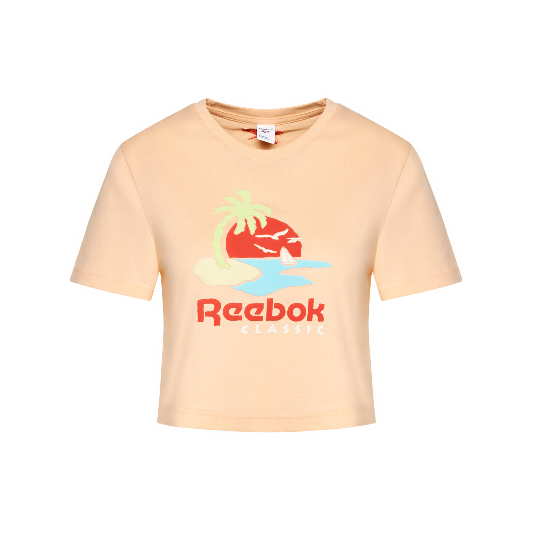 Reebok Tricou Cl Gr Sr Tee GJ4865 Portocaliu Regular Fit - Pled.ro