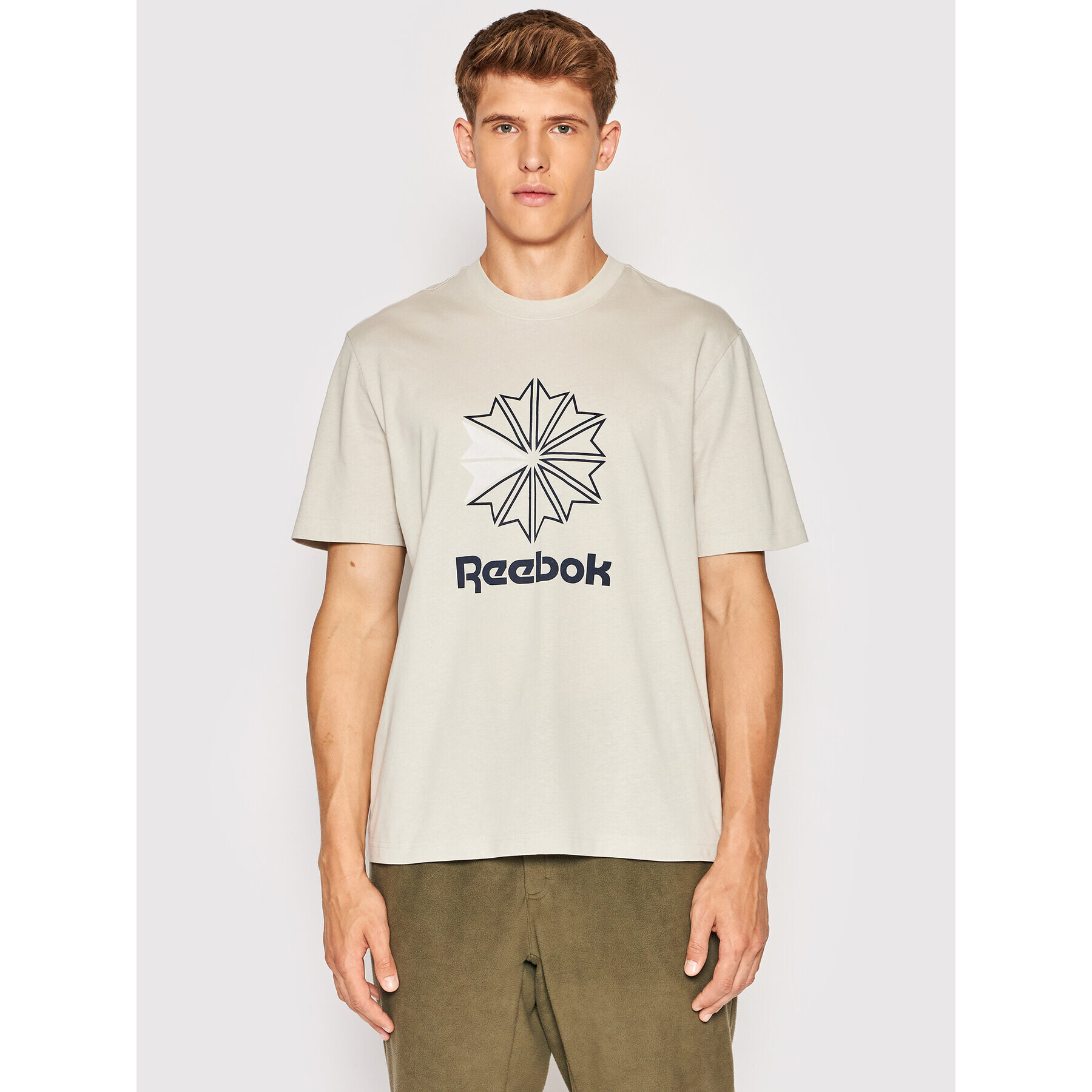 Reebok Classic Reebok Tricou Classics Starcrest HD4016 Gri Relaxed Fit - Pled.ro