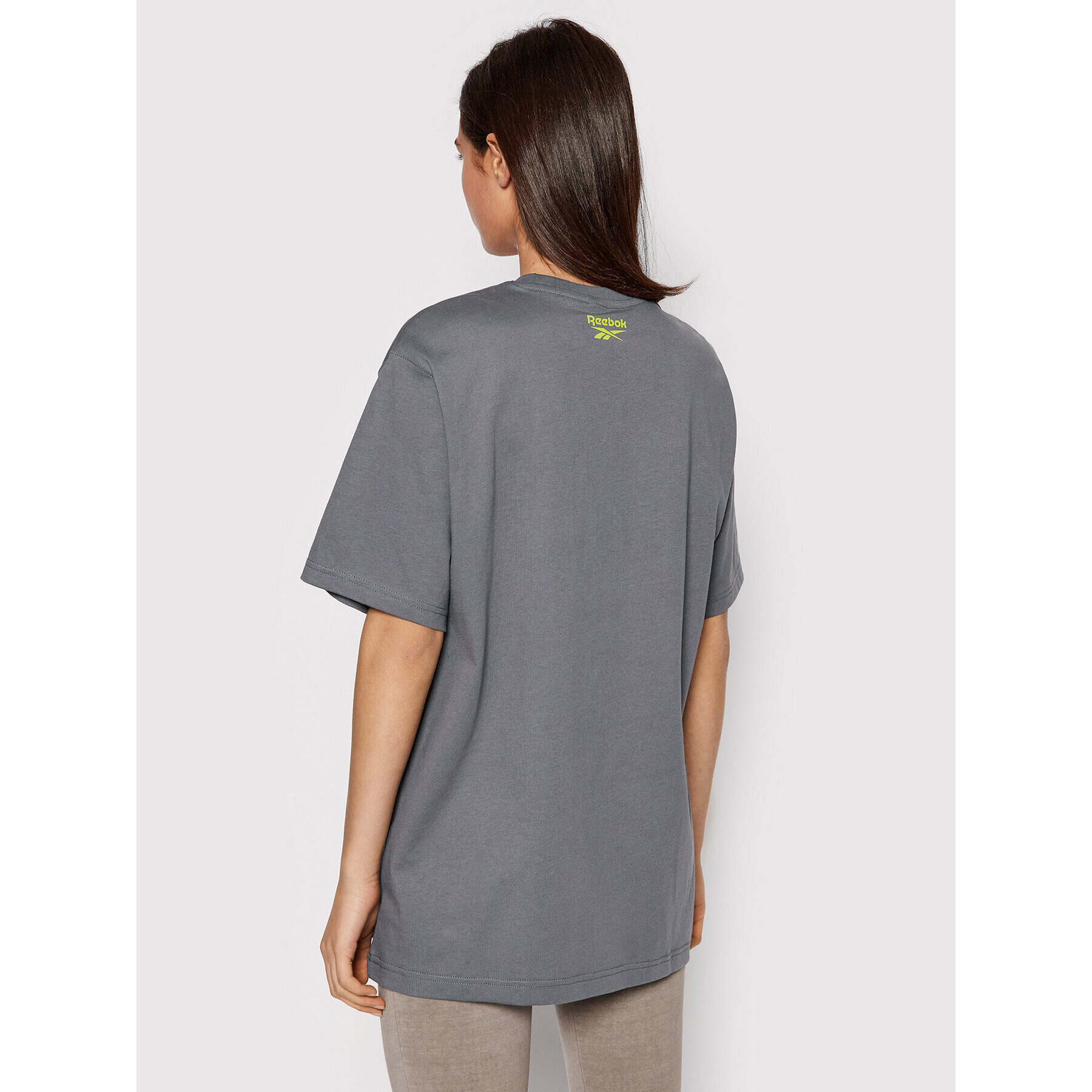 Reebok Classic Reebok Tricou Cropped Supernatural Graphic H49245 Gri Oversize - Pled.ro