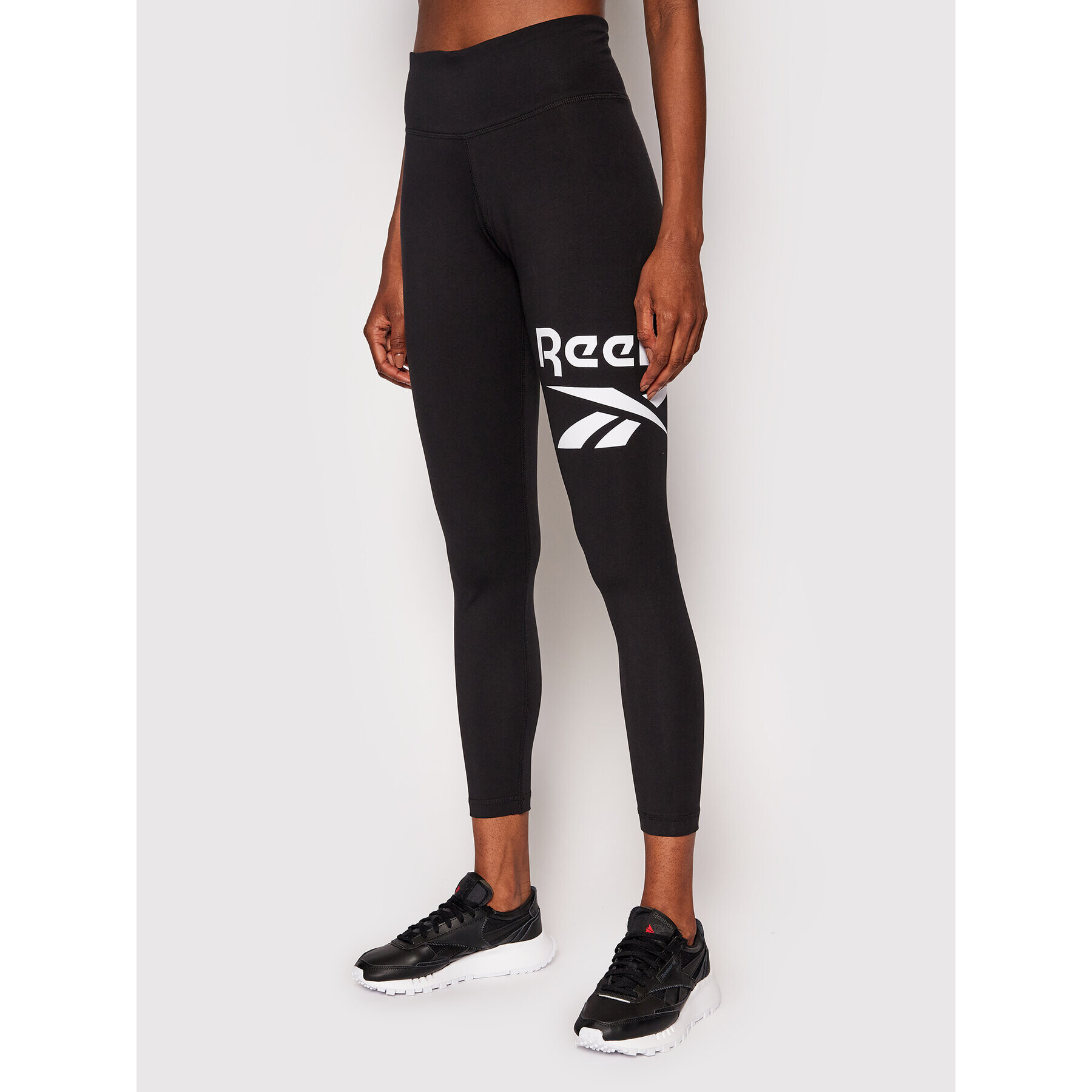 Reebok Colanți Identity Logo GL2547 Negru Slim Fit - Pled.ro