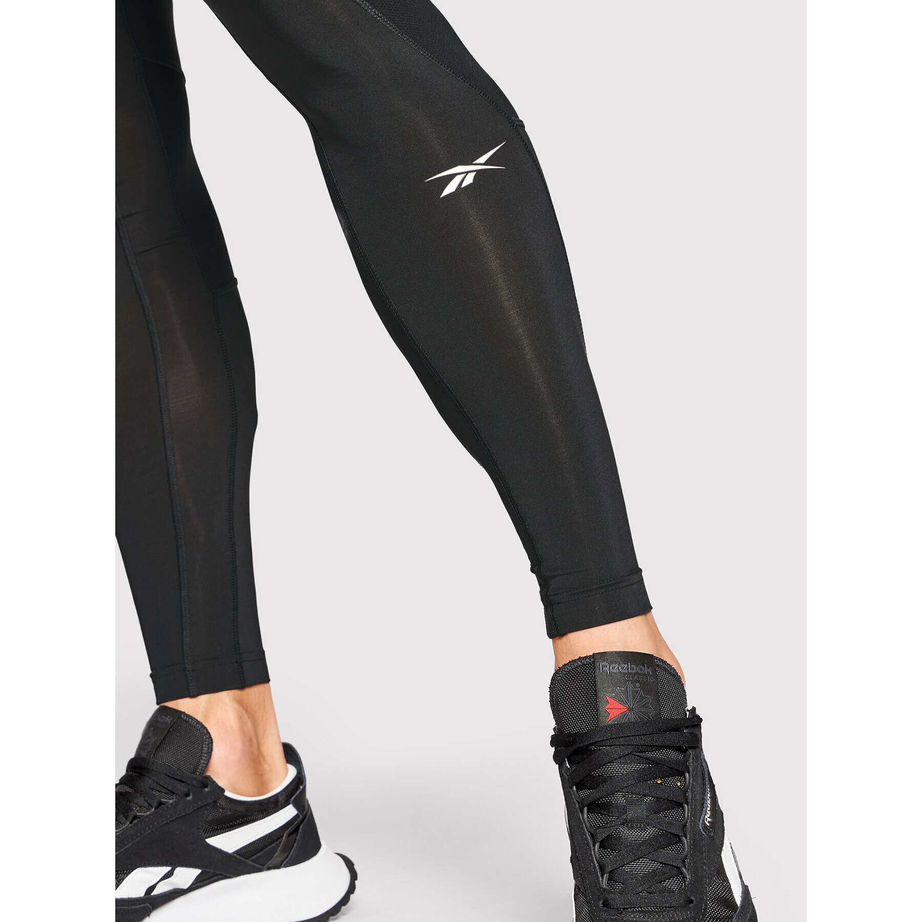 Reebok Colanți Workout Ready HG6381 Negru Slim Fit - Pled.ro