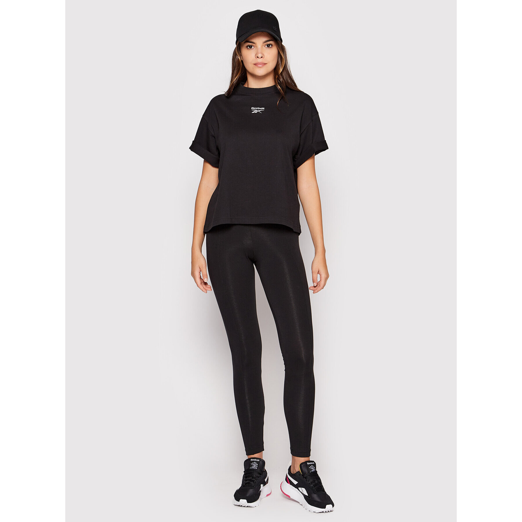 Reebok Colanți HN1841 Negru Slim Fit - Pled.ro