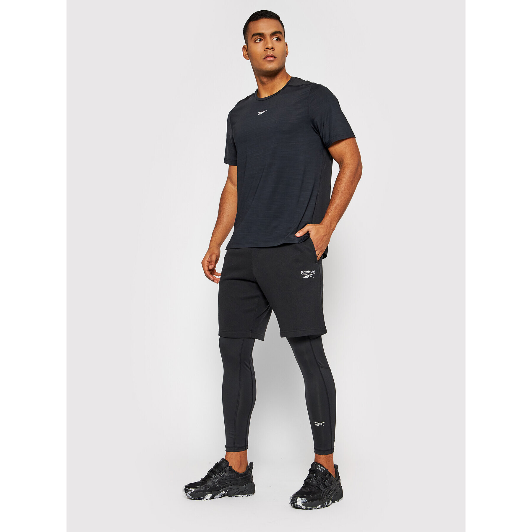 Reebok Colanți Speedwick GT5736 Negru Slim Fit - Pled.ro