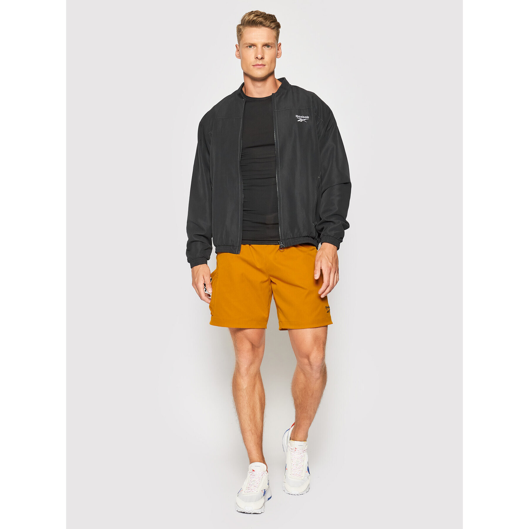 Reebok Classic Reebok Geacă bomber Classics Back Vector GV3487 Negru Relaxed Fit - Pled.ro