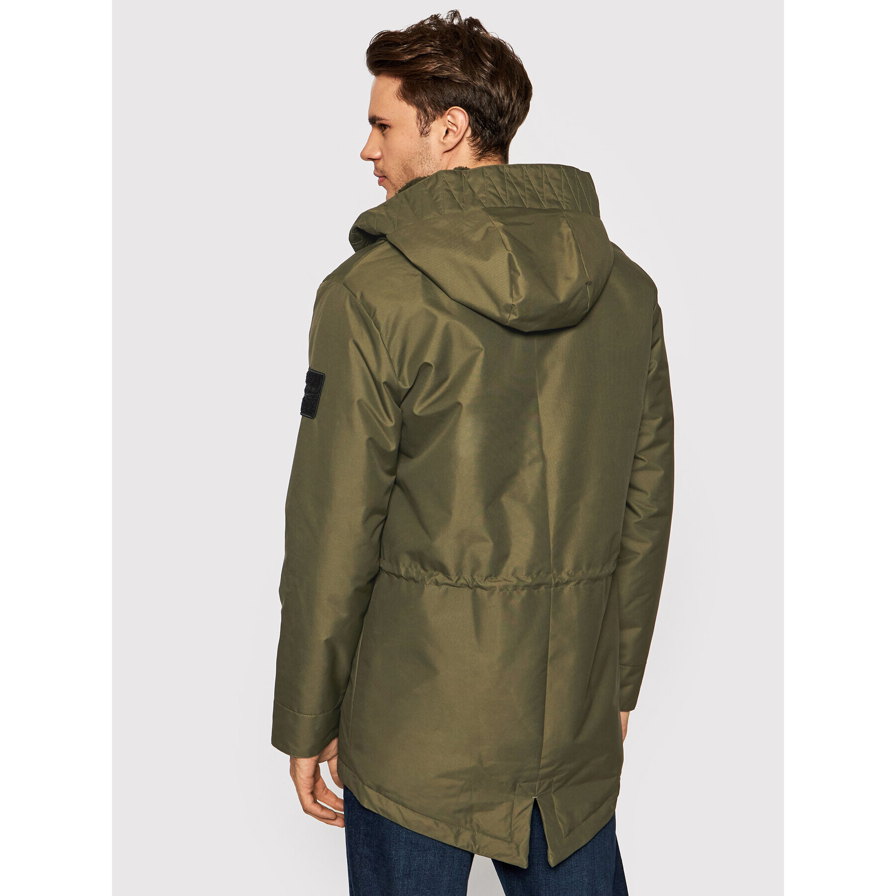 Reebok Hanorac Outerwear Urban GU5776 Verde Loose Fit - Pled.ro