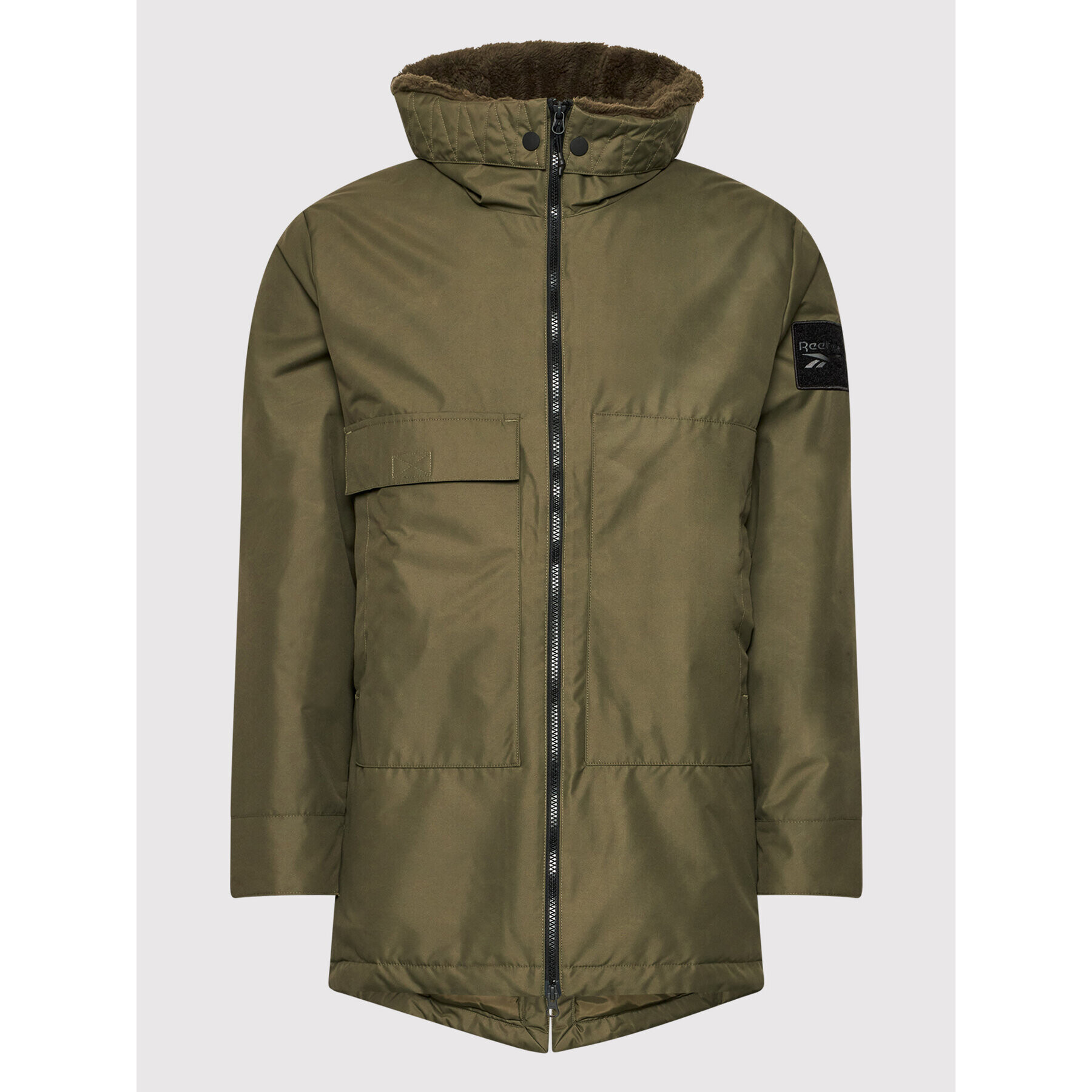 Reebok Hanorac Outerwear Urban GU5776 Verde Loose Fit - Pled.ro