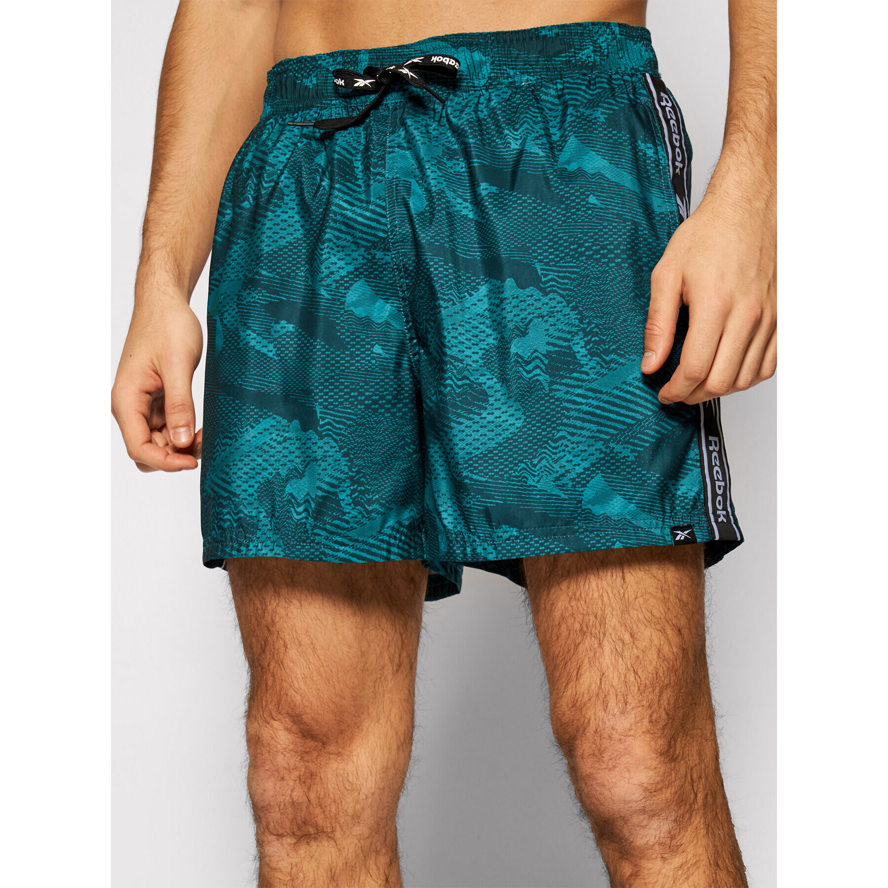 Reebok Pantaloni scurți pentru înot 71020 Verde Regular Fit - Pled.ro