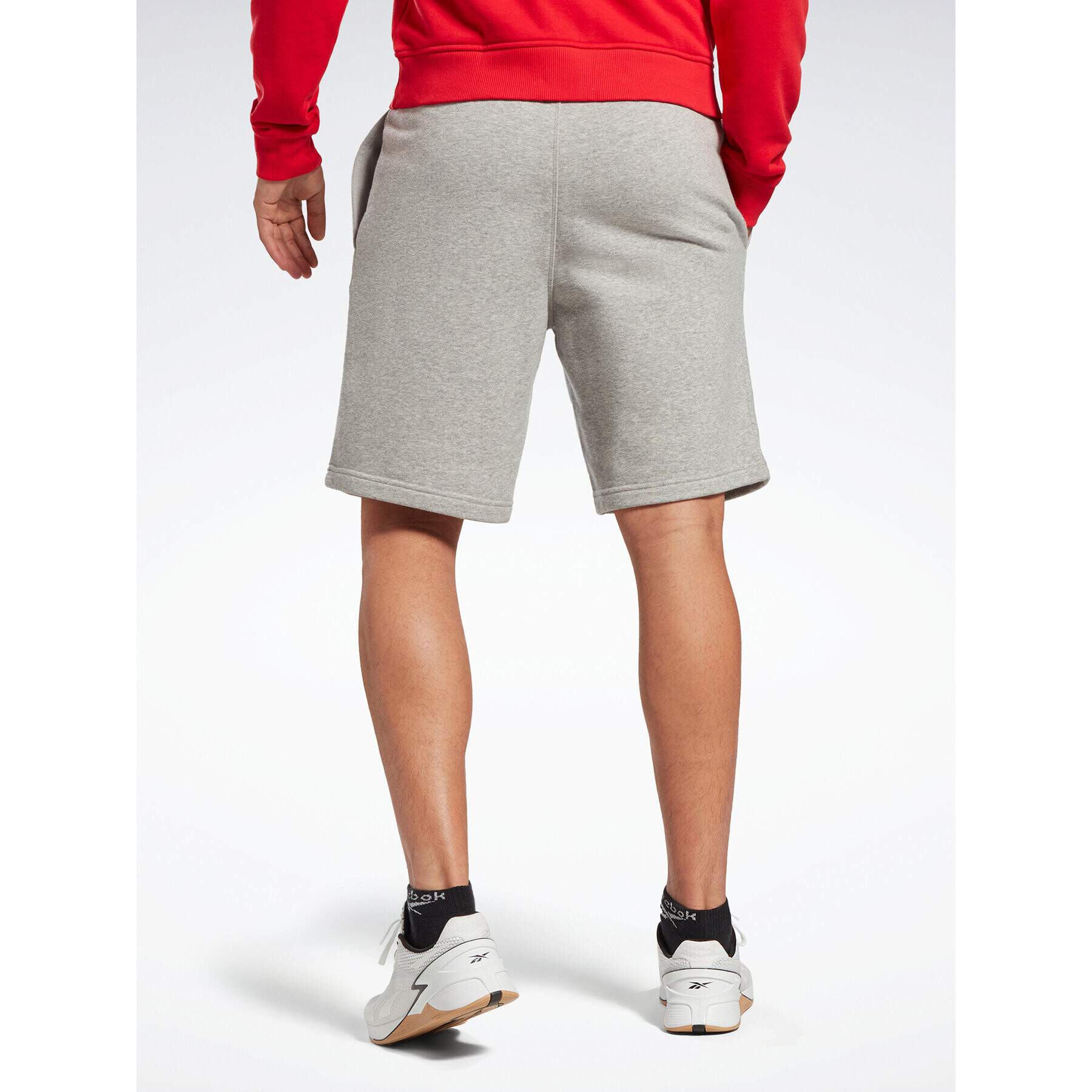 Reebok Pantaloni scurți sport Identity French Terry Shorts HZ8784 Gri Regular Fit - Pled.ro