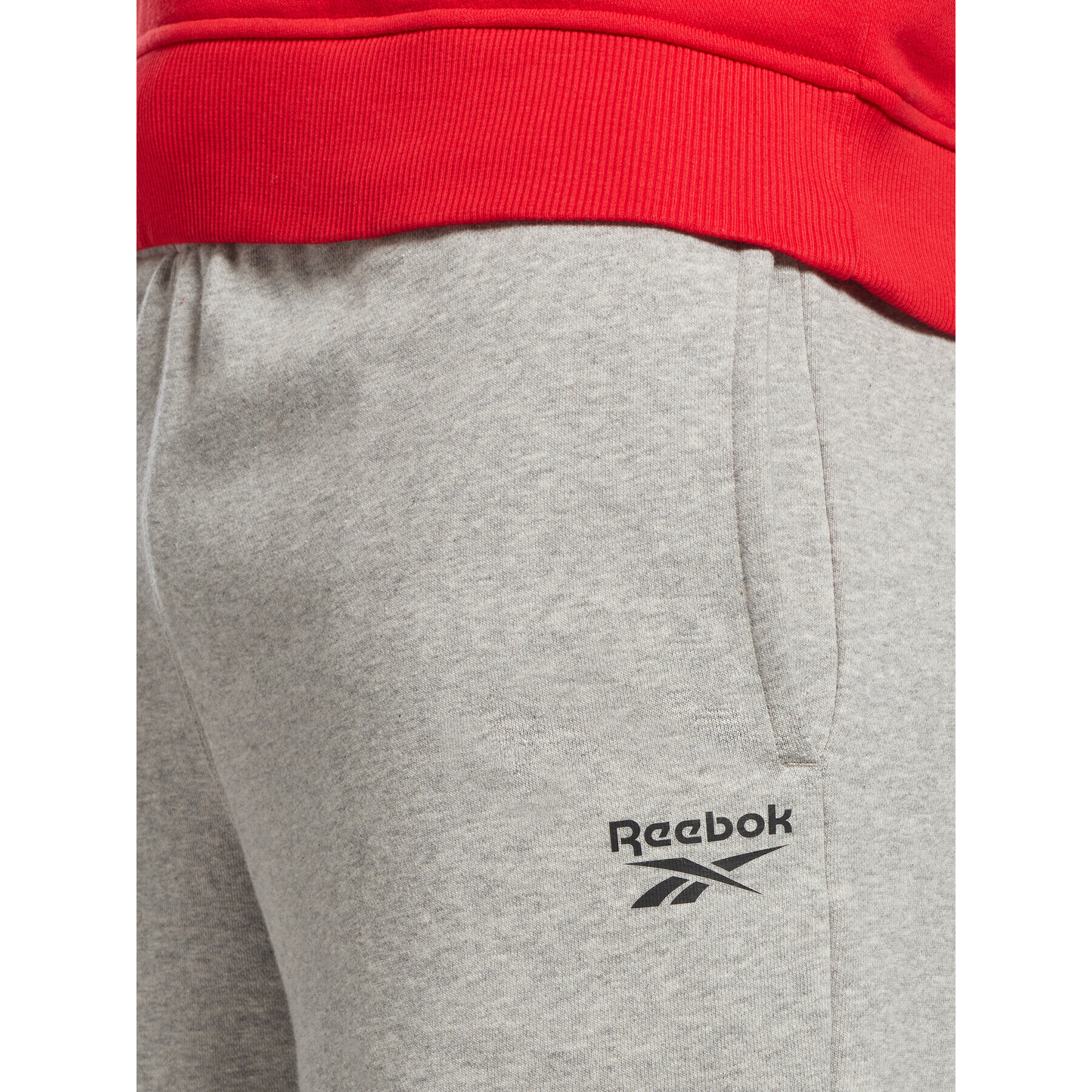 Reebok Pantaloni scurți sport Identity French Terry Shorts HZ8784 Gri Regular Fit - Pled.ro