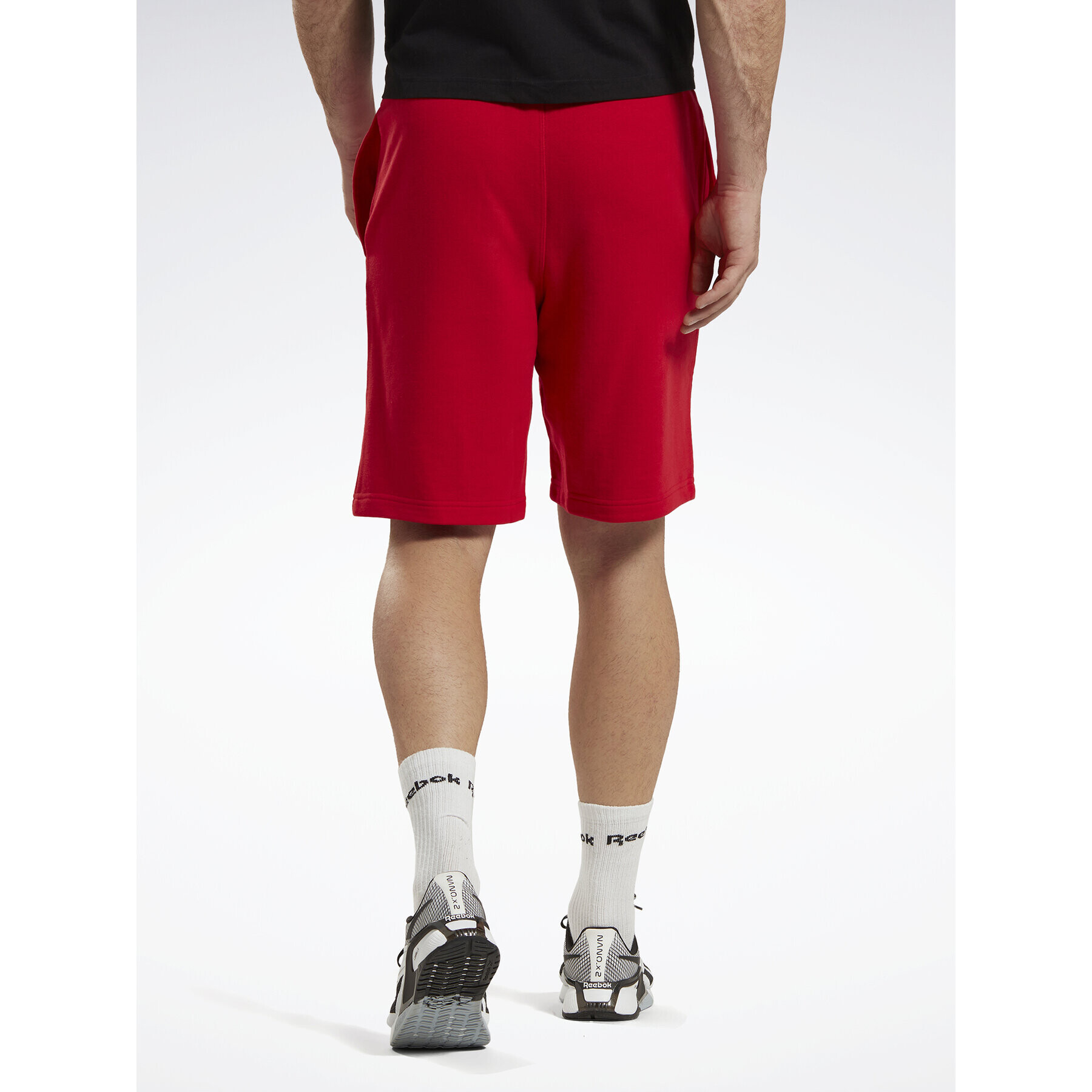 Reebok Pantaloni scurți sport Identity French Terry Shorts IL4042 Roșu Regular Fit - Pled.ro