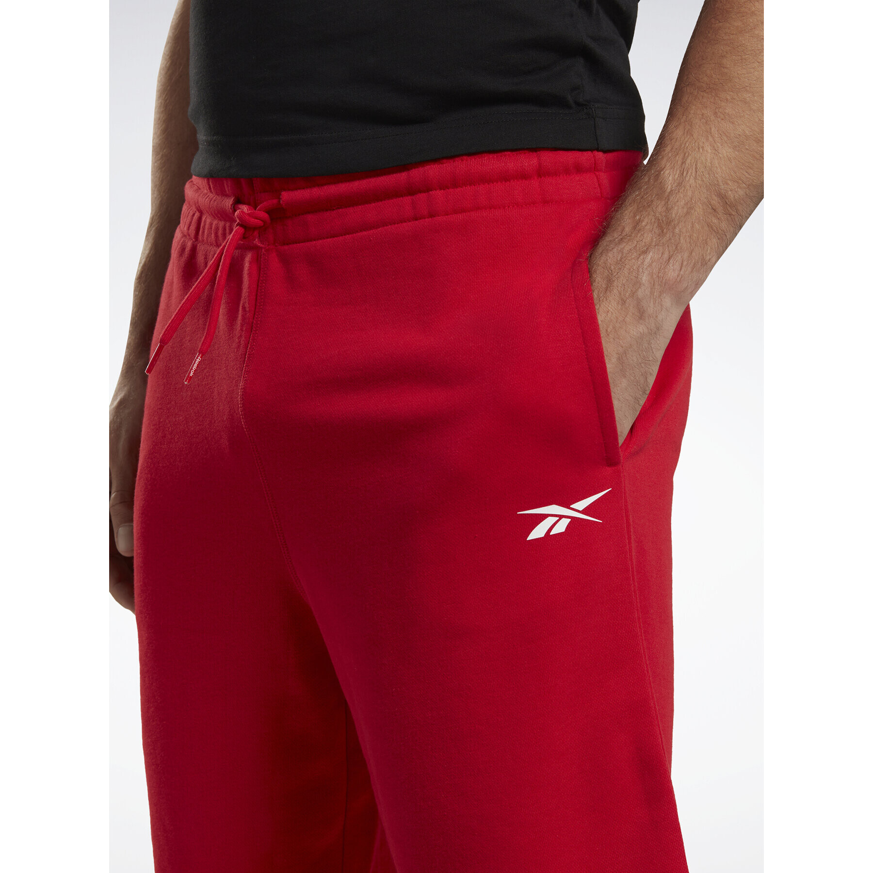 Reebok Pantaloni scurți sport Identity French Terry Shorts IL4042 Roșu Regular Fit - Pled.ro