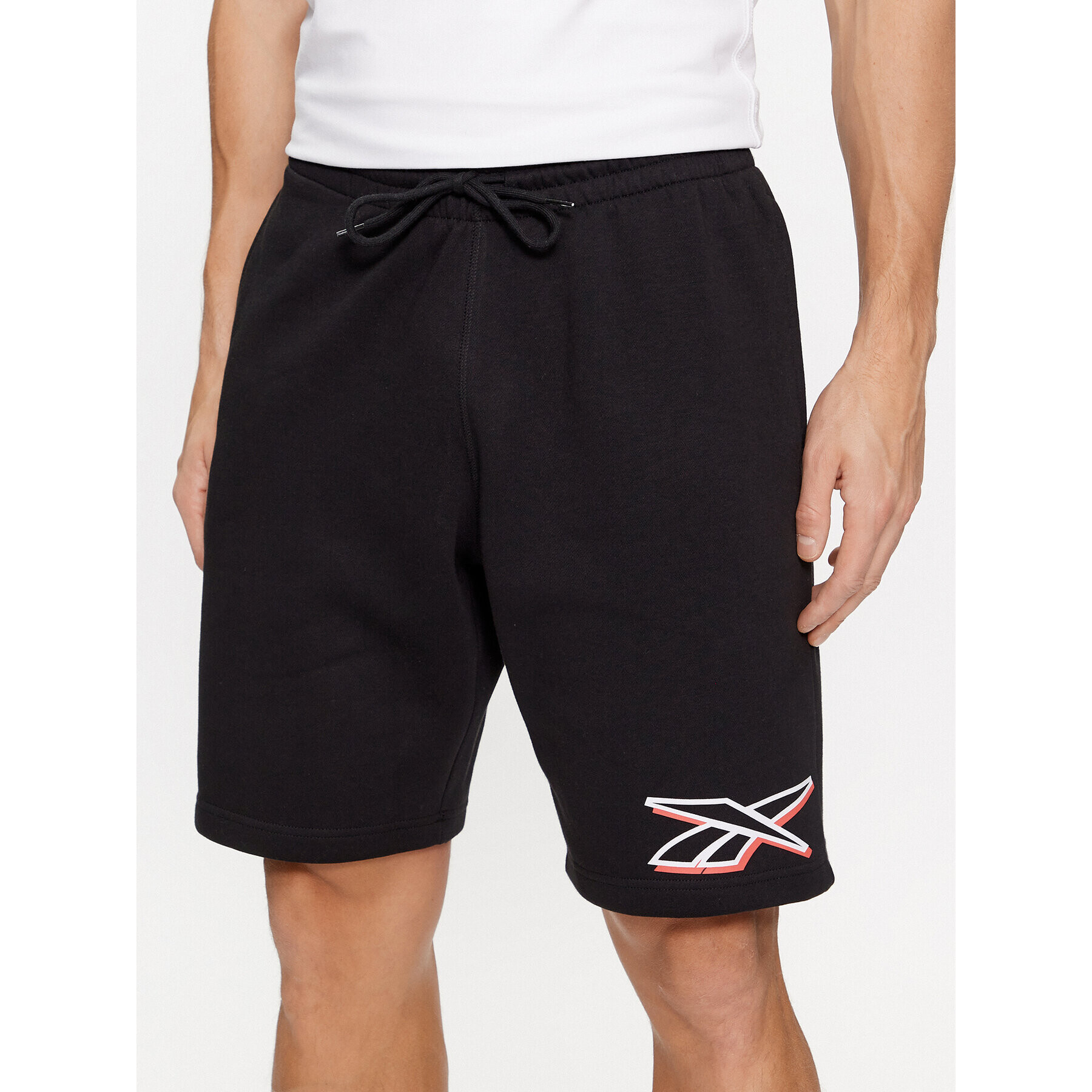 Reebok Pantaloni scurți sport Identity IN1681 Negru Regular Fit - Pled.ro