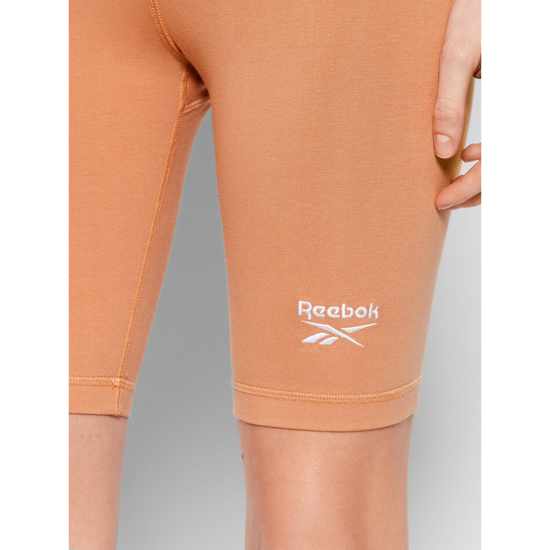 Reebok Pantaloni scurți sport Identity Logo HB2314 Portocaliu Slim Fit - Pled.ro