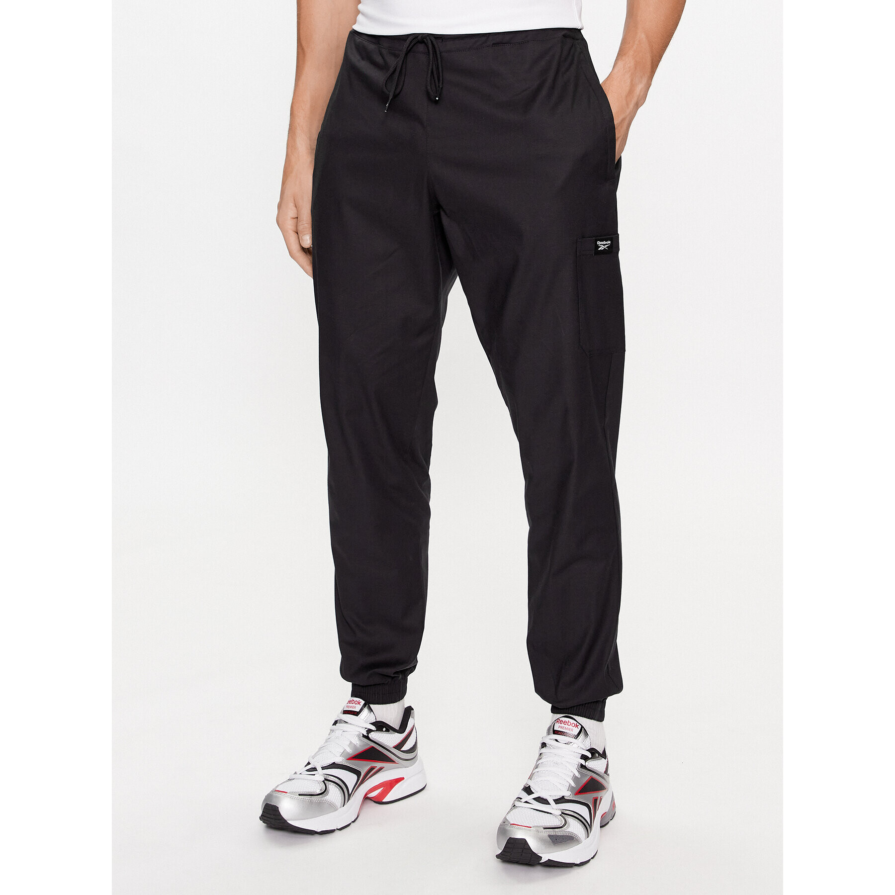 Reebok Pantaloni trening Essentials II0695 Negru Regular Fit - Pled.ro