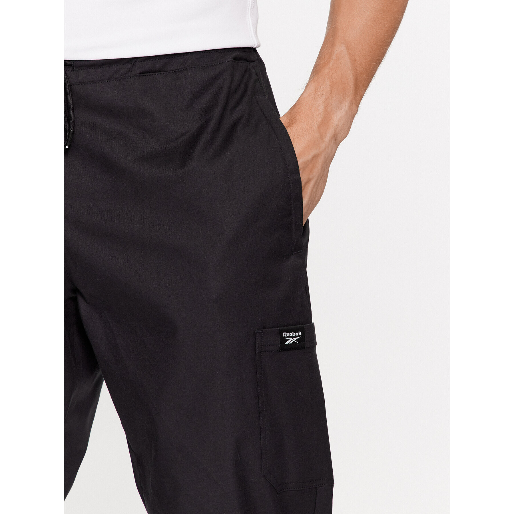 Reebok Pantaloni trening Essentials II0695 Negru Regular Fit - Pled.ro