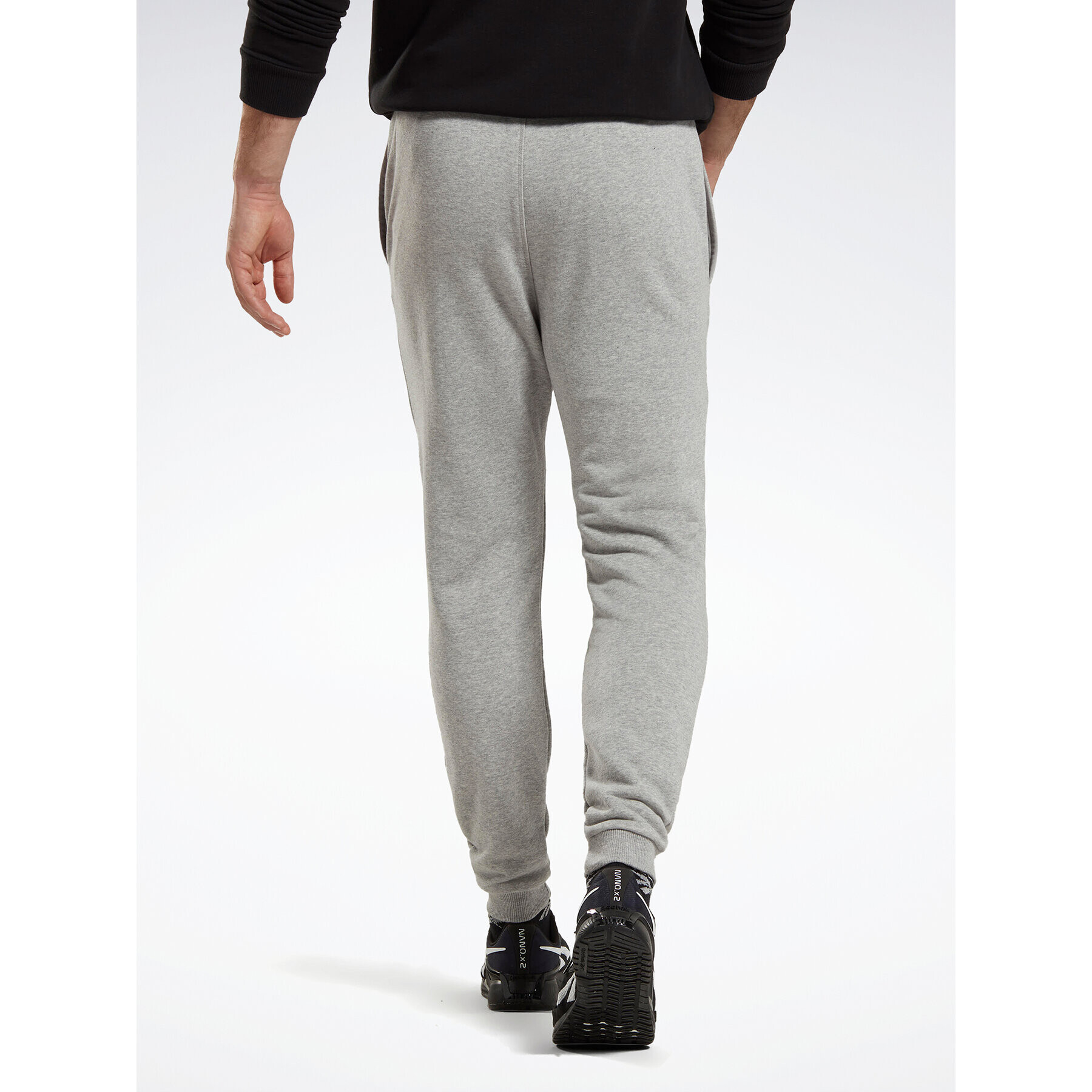 Reebok Pantaloni trening Identity French Terry Joggers HZ8785 Gri Regular Fit - Pled.ro