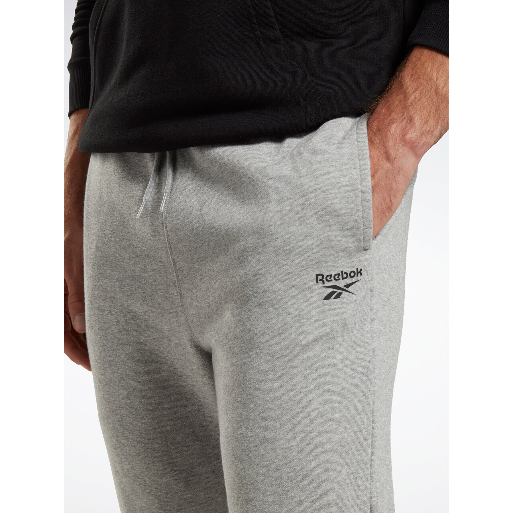 Reebok Pantaloni trening Identity French Terry Joggers HZ8785 Gri Regular Fit - Pled.ro