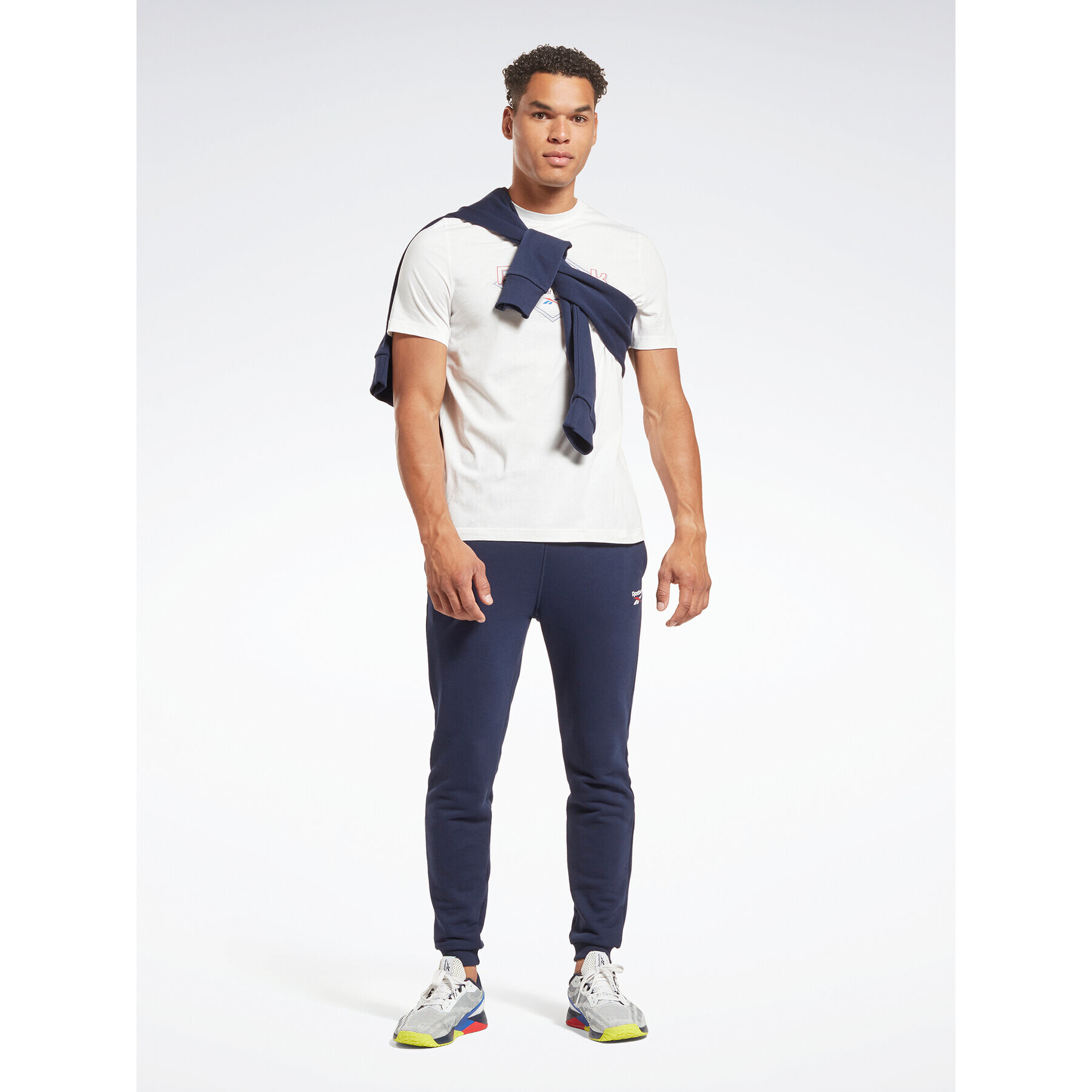 Reebok Pantaloni trening Identity H49681 Bleumarin Regular Fit - Pled.ro