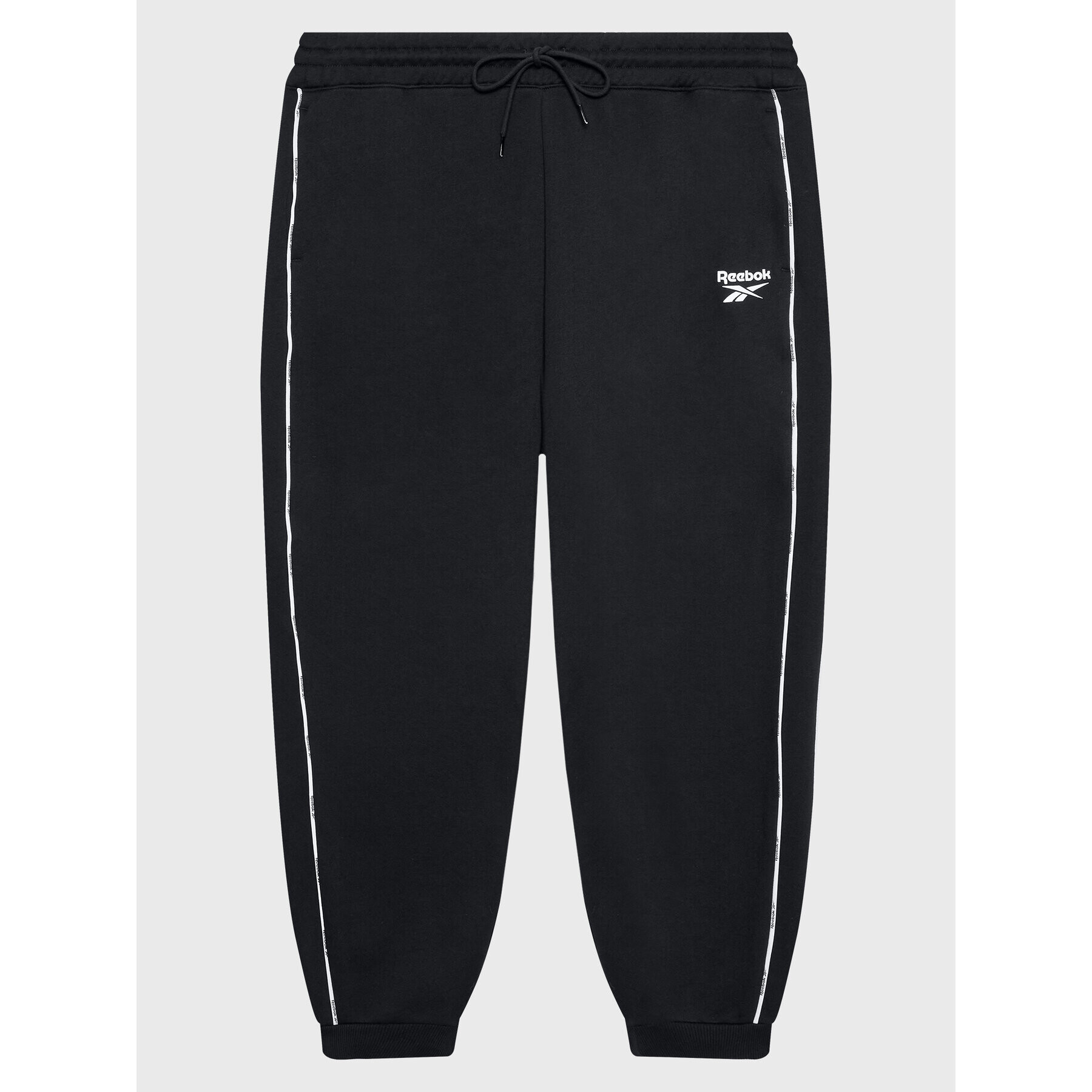 Reebok Pantaloni trening Piping Pack HN4366 Negru Regular Fit - Pled.ro