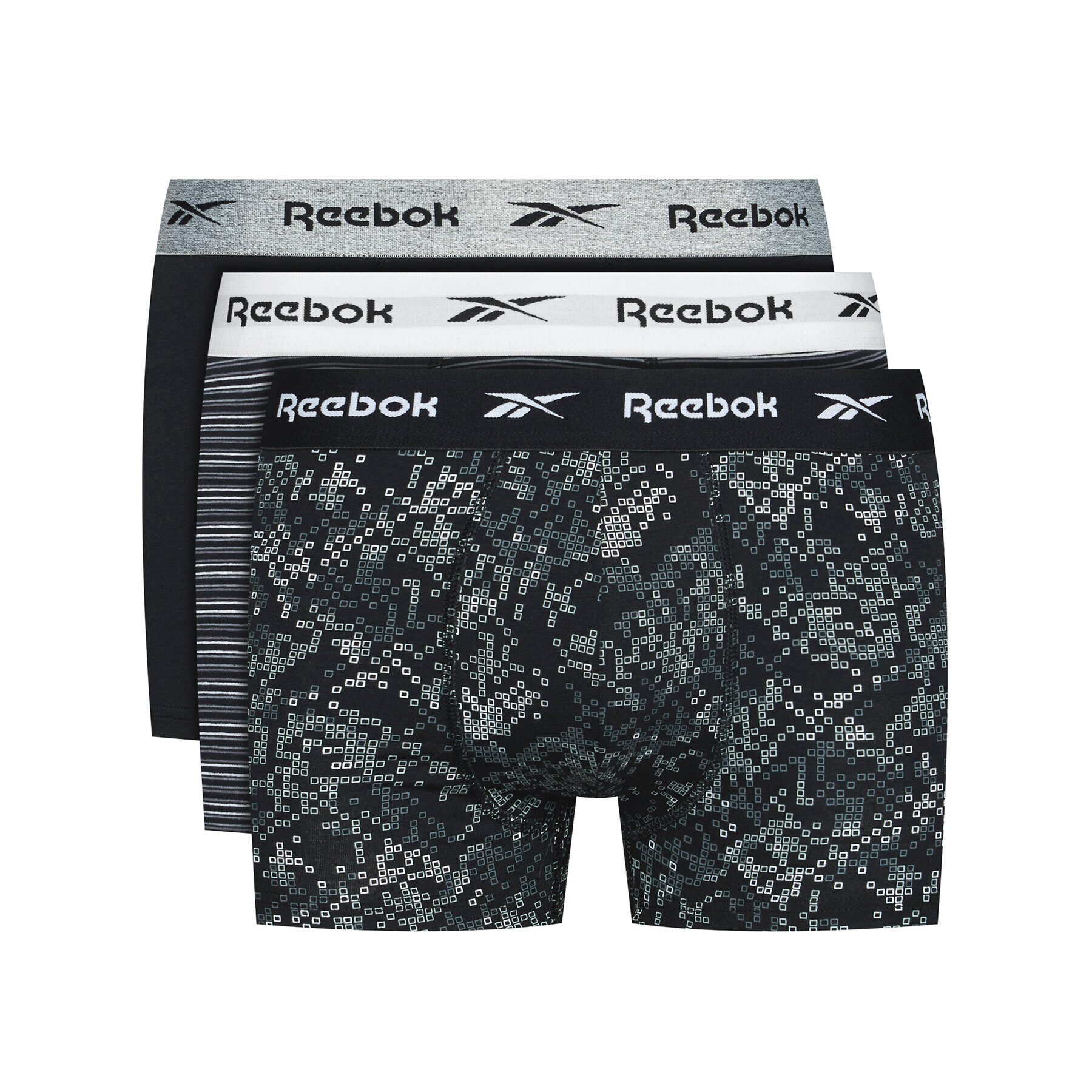 Reebok Classic Reebok Set 3 perechi de boxeri Cassel F8330 Colorat - Pled.ro