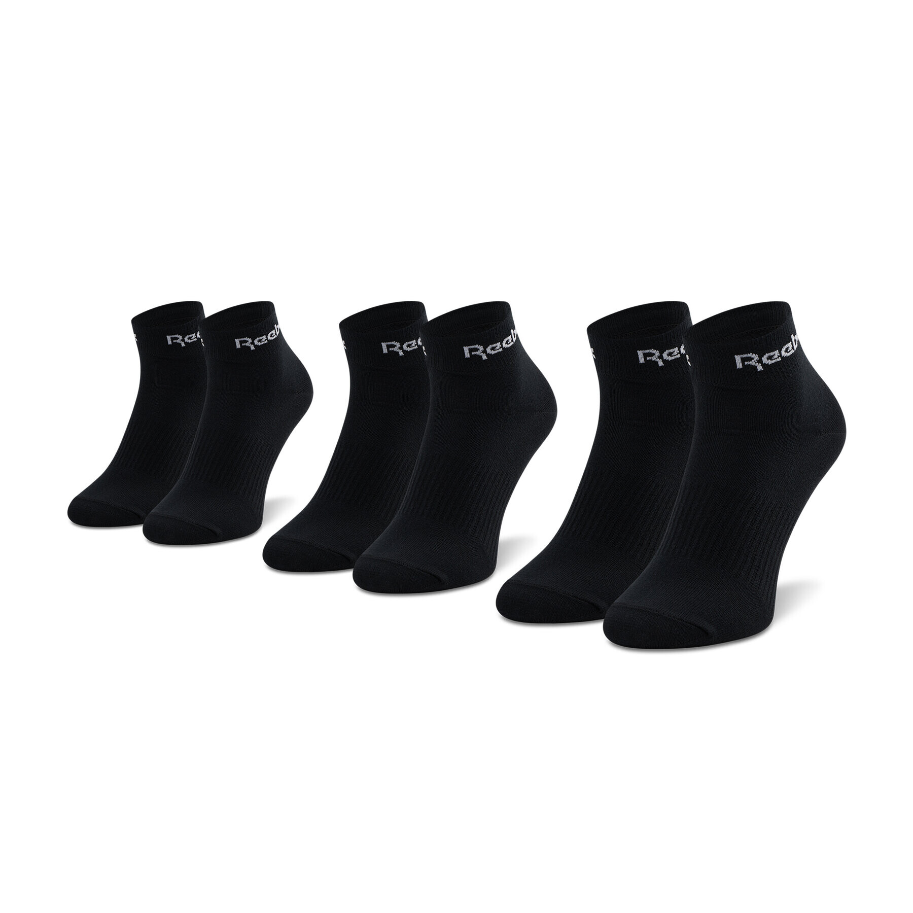 Reebok Set de 3 perechi de șosete joase unisex Act Core Ankle Sock 3P GH8166 Negru - Pled.ro