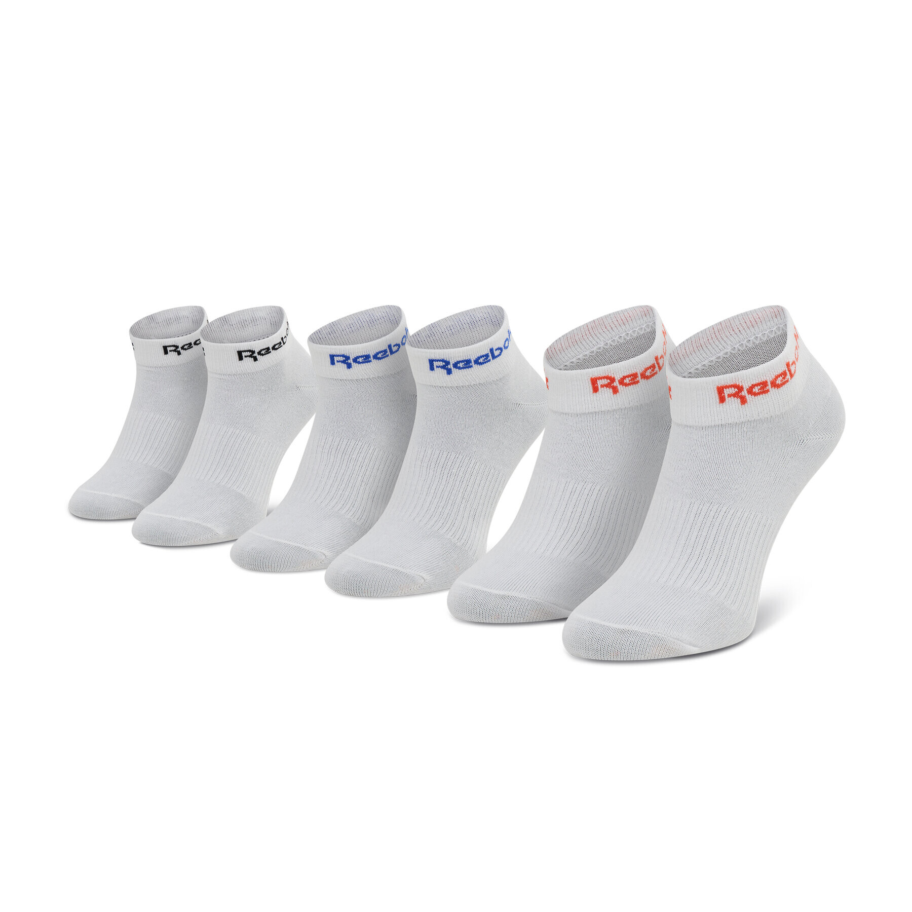 Reebok Set de 3 perechi de șosete joase unisex Act Core Ankle Sock 3P H36570 Alb - Pled.ro