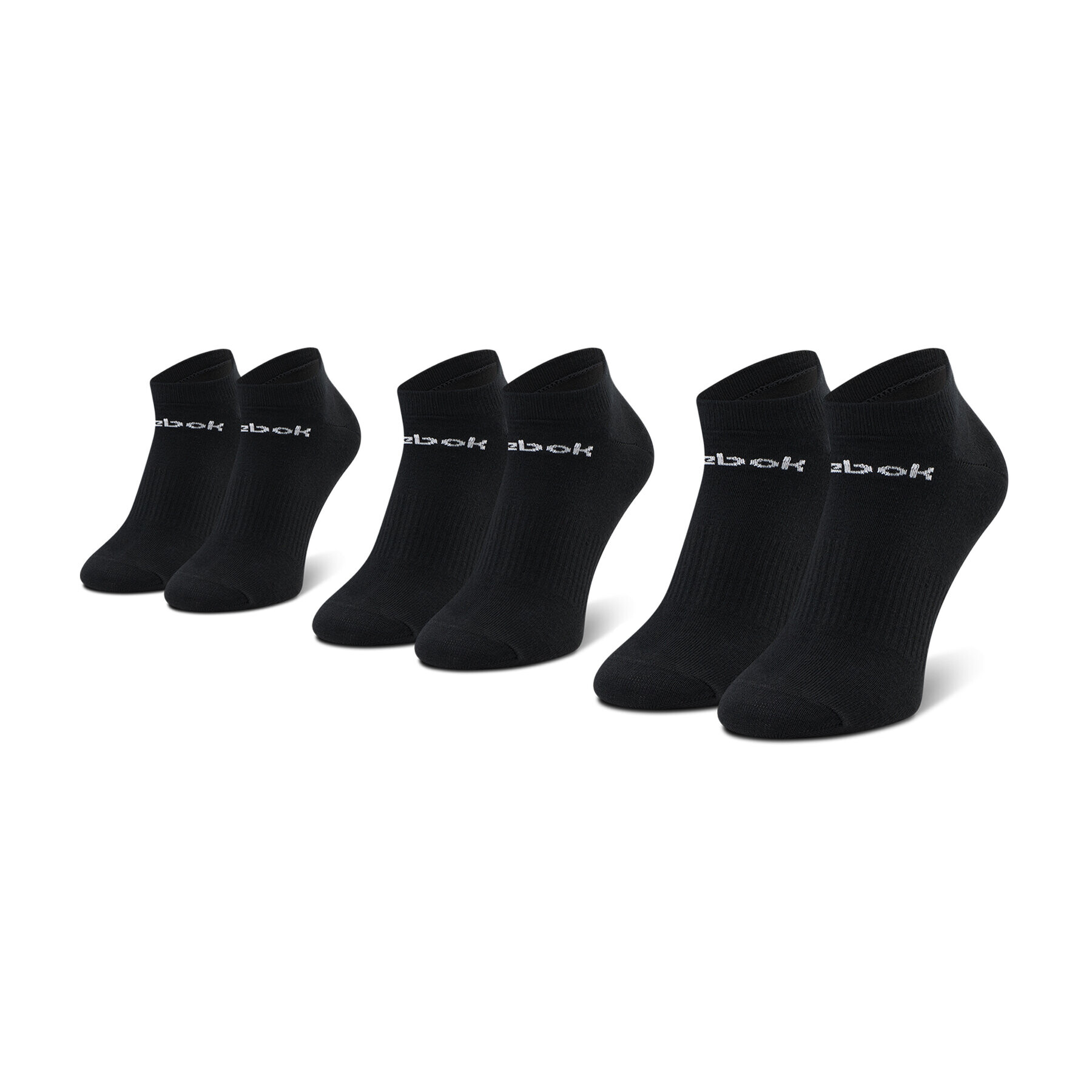 Reebok Set de 3 perechi de șosete joase unisex Act Core Low Cut Sock 3P GH8191 Negru - Pled.ro