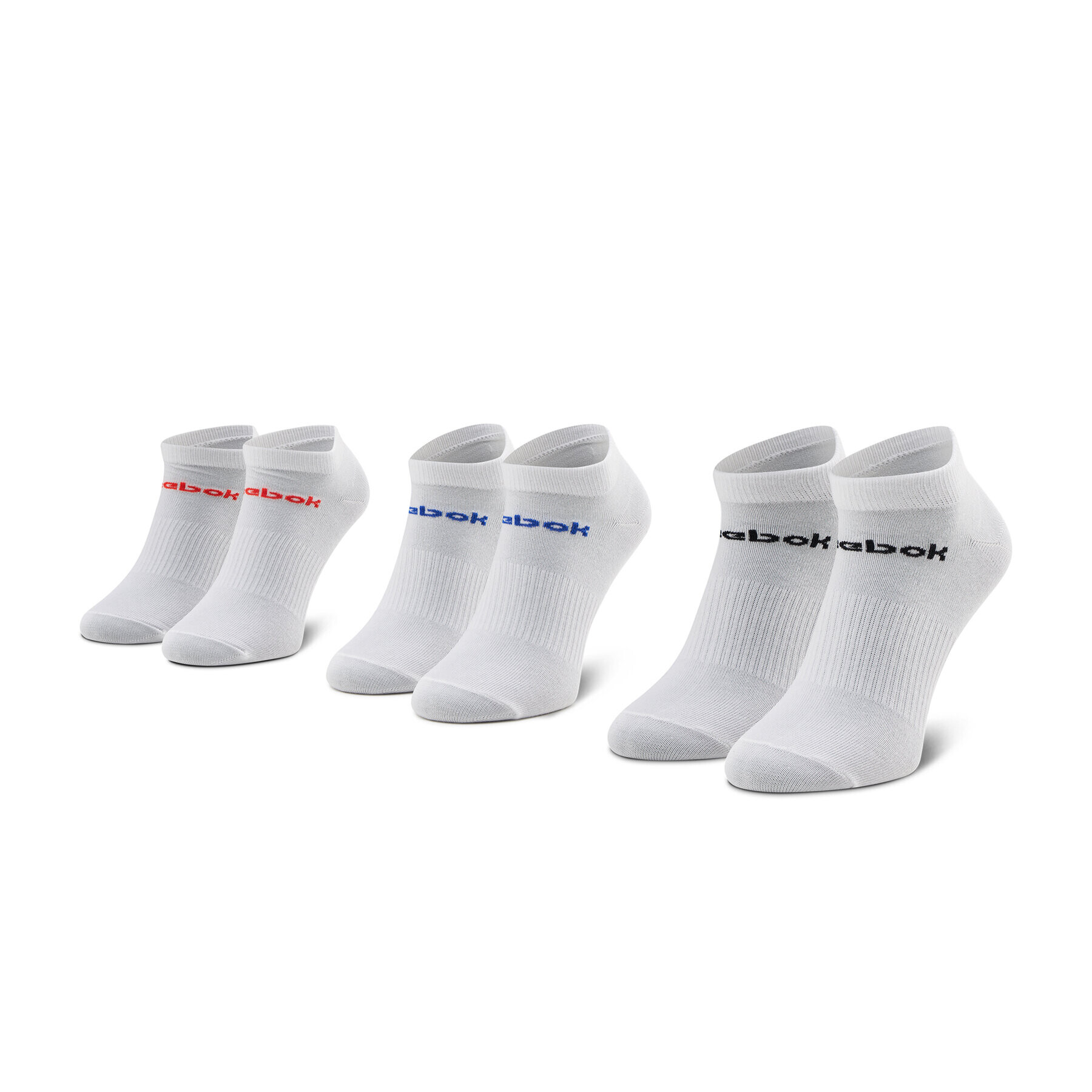 Reebok Set de 3 perechi de șosete joase unisex Act Core Low Cut Sock 3P GN7764 Alb - Pled.ro