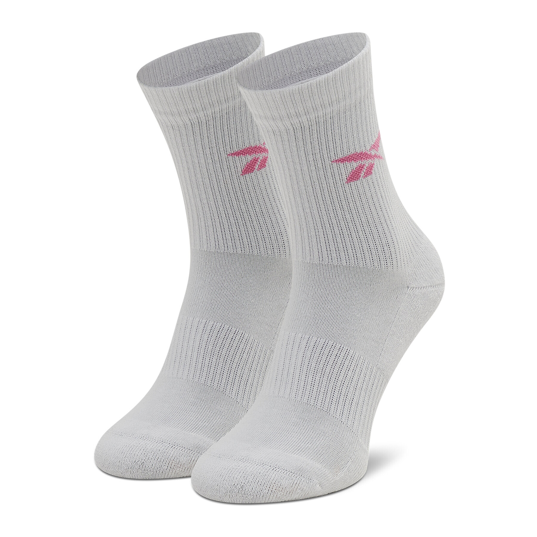 Reebok Classic Reebok Set de 3 perechi de șosete lungi de damă Cl Fo Crew Sock 3p HF5486 Alb - Pled.ro