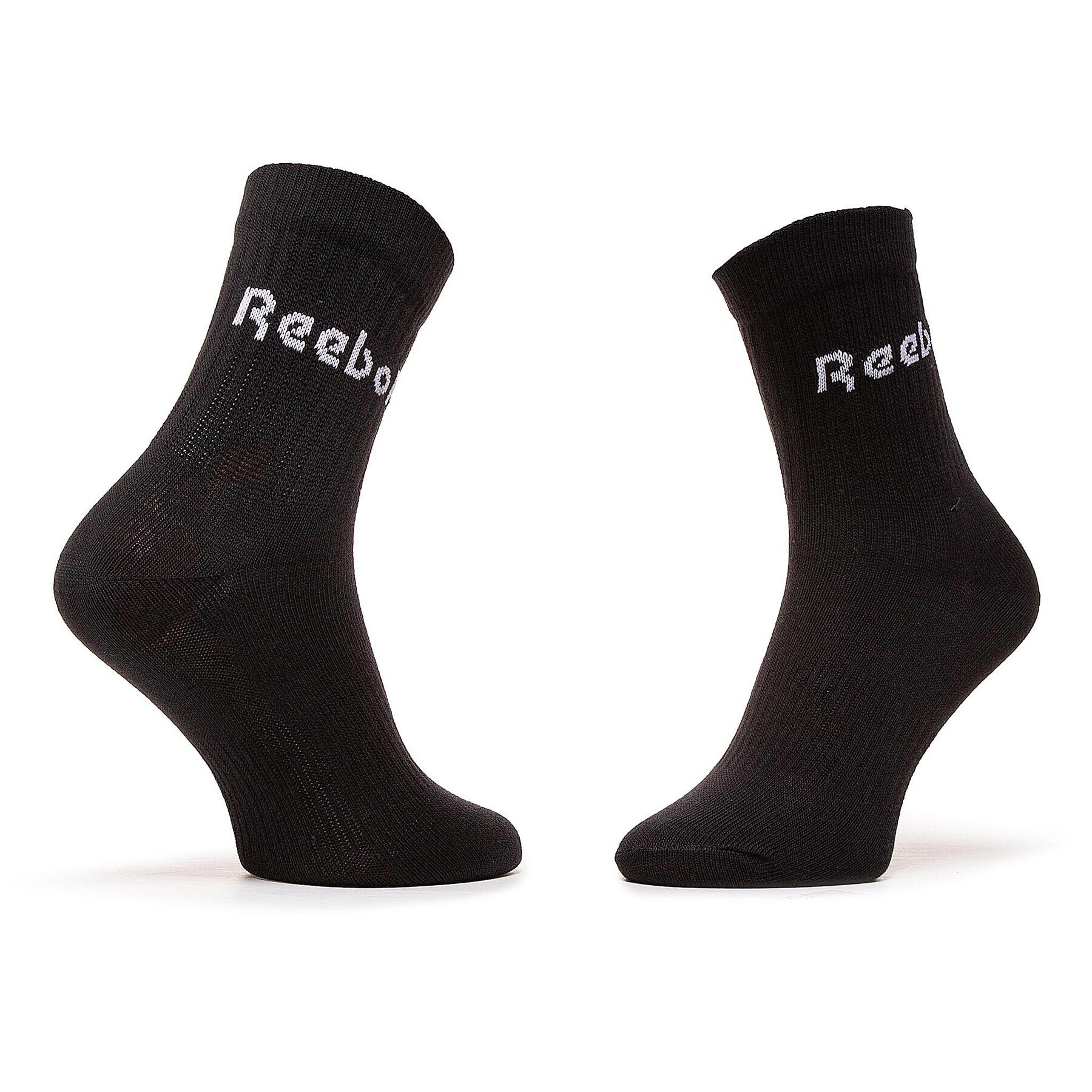 Reebok Set de 3 perechi de șosete medii unisex Act Core Mid Crew Sock 3P GC8669 Alb - Pled.ro