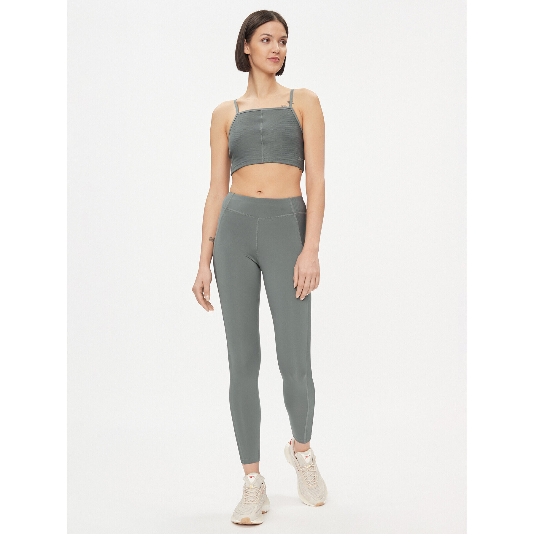 Reebok Top Yoga Performance IM4044 Gri Fitted Fit - Pled.ro