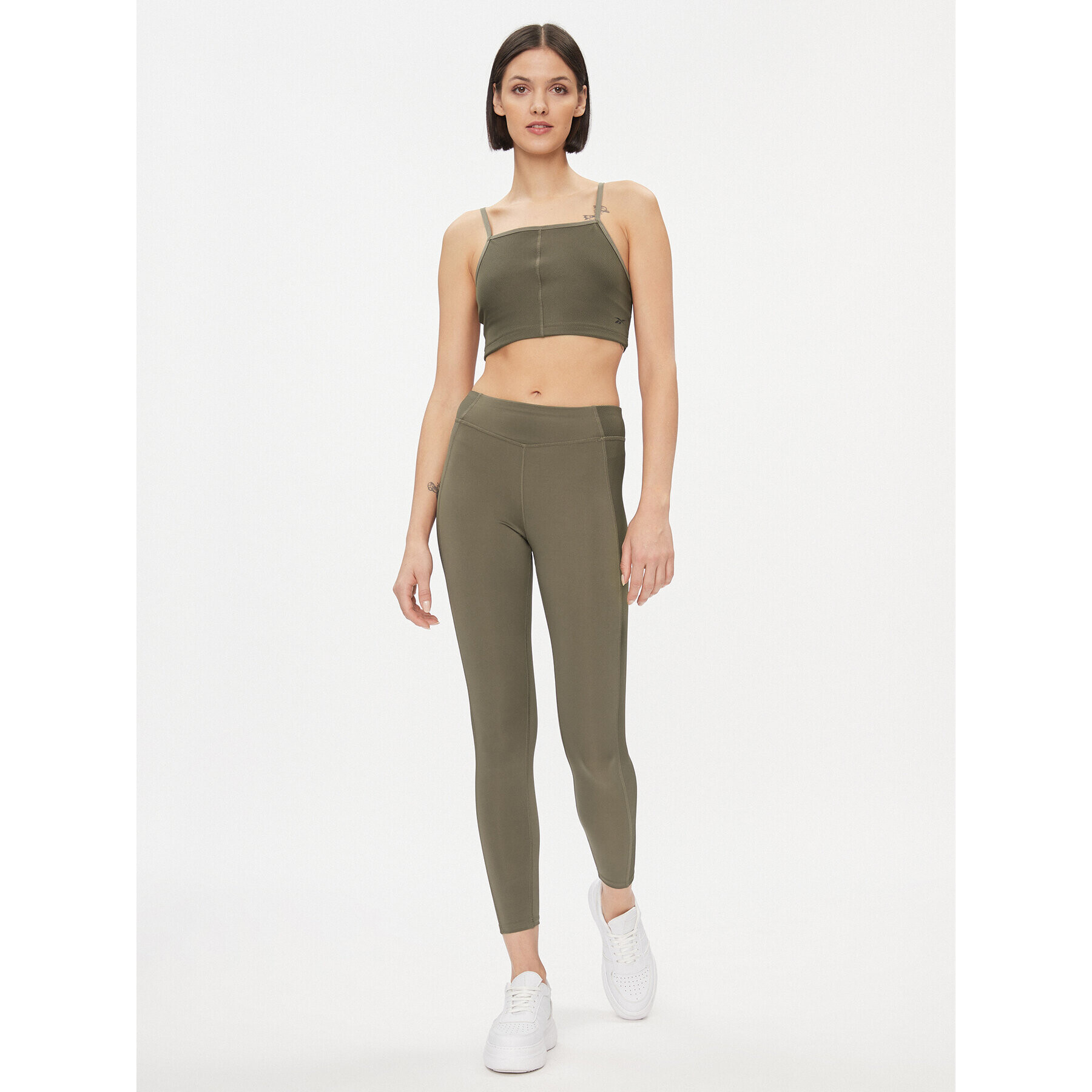 Reebok Top Yoga Performance IM4045 Verde Fitted Fit - Pled.ro