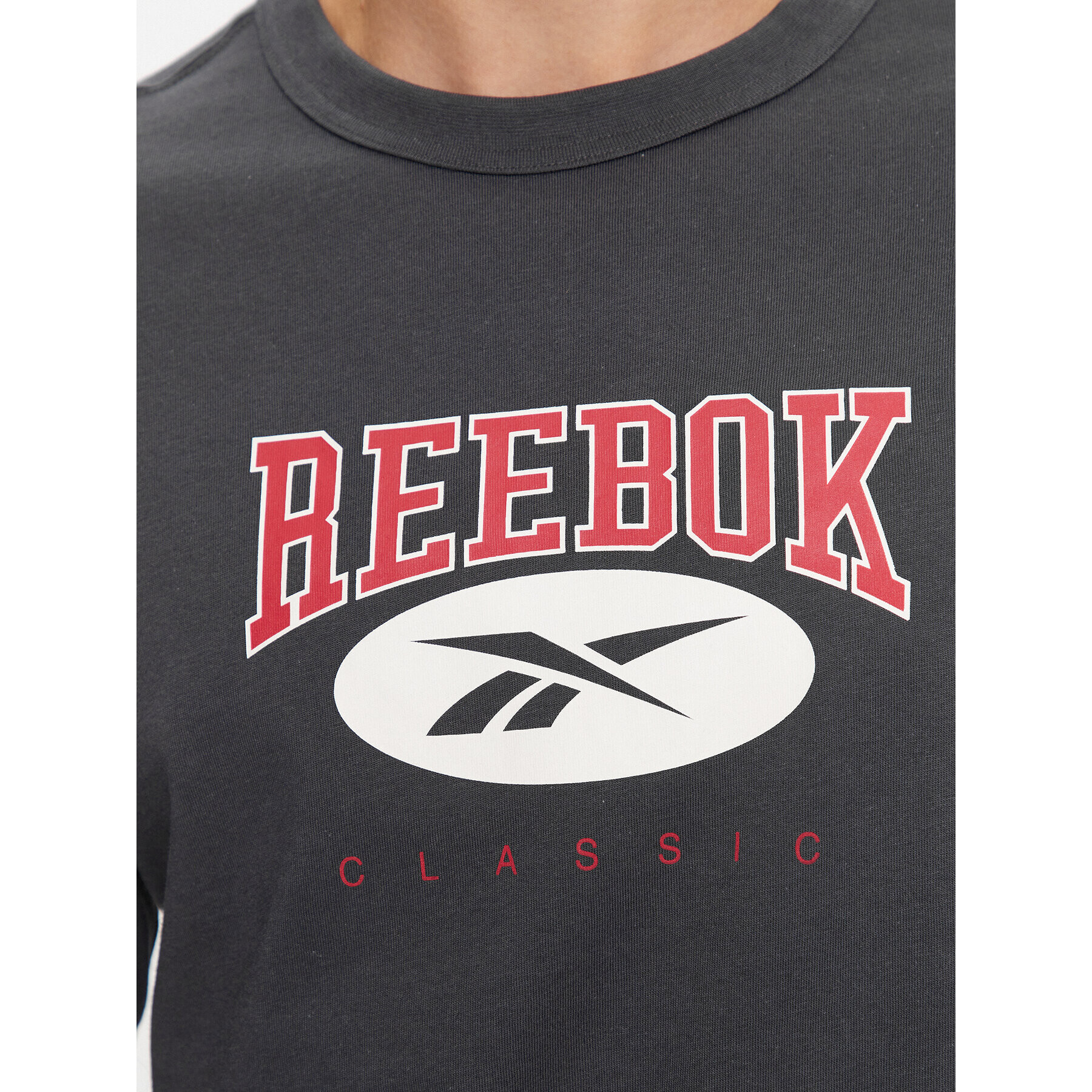 Reebok Tricou Archive Essentials IL8793 Gri Regular Fit - Pled.ro