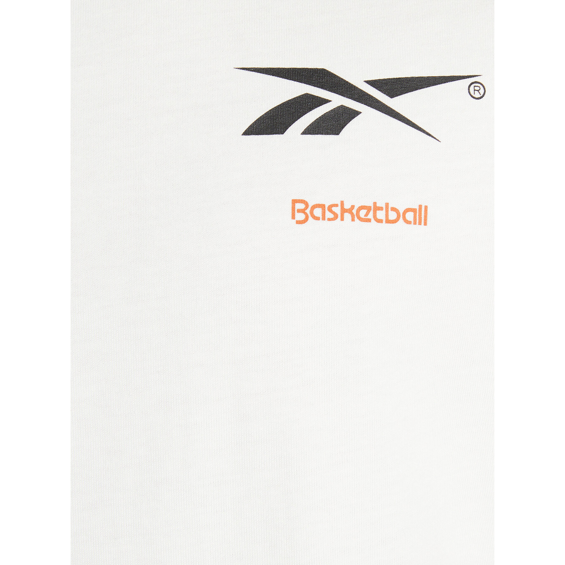 Reebok Tricou Basketball Court Top T-Shirt HN5804 Alb Relaxed Fit - Pled.ro