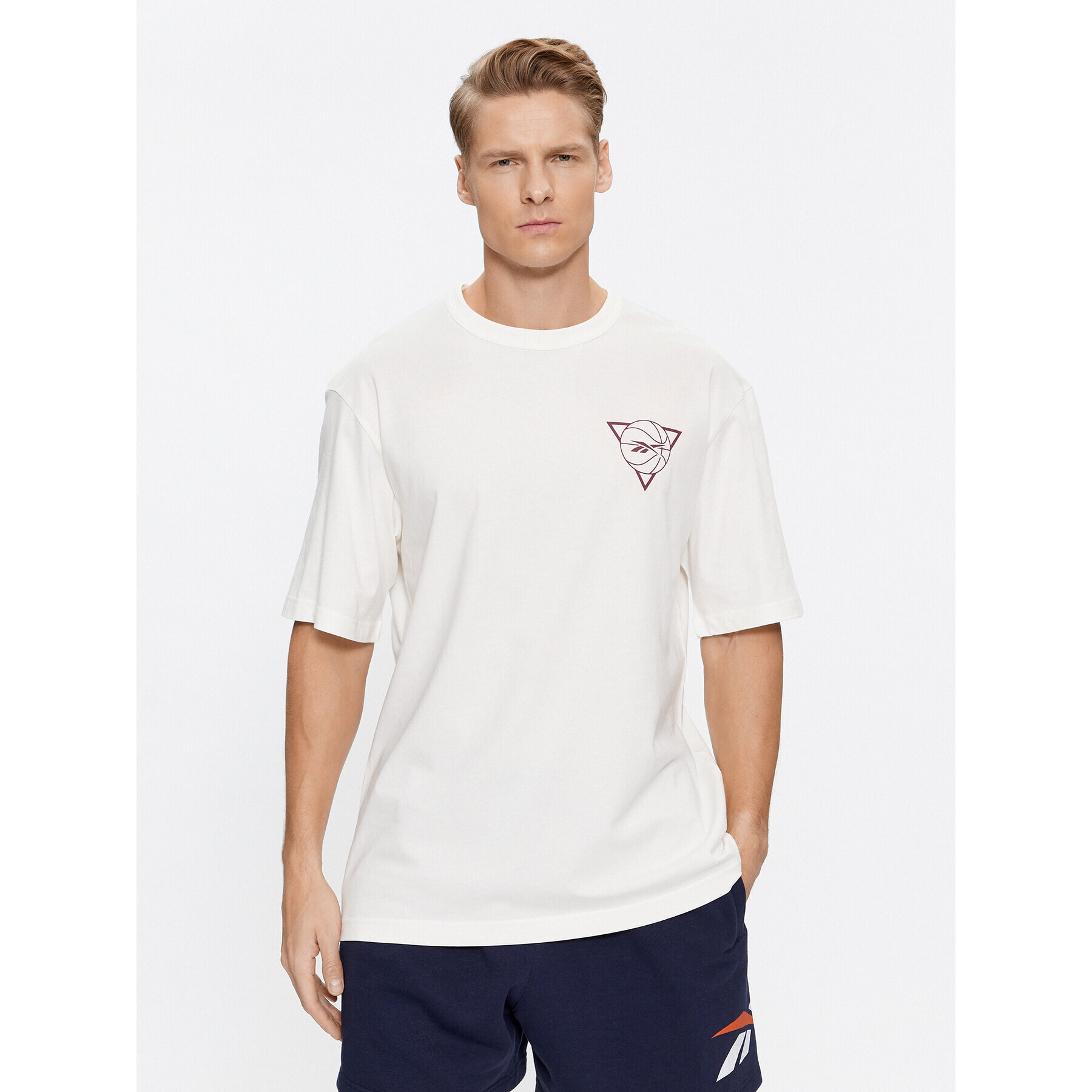 Reebok Tricou Basketball IL4428 Alb Regular Fit - Pled.ro