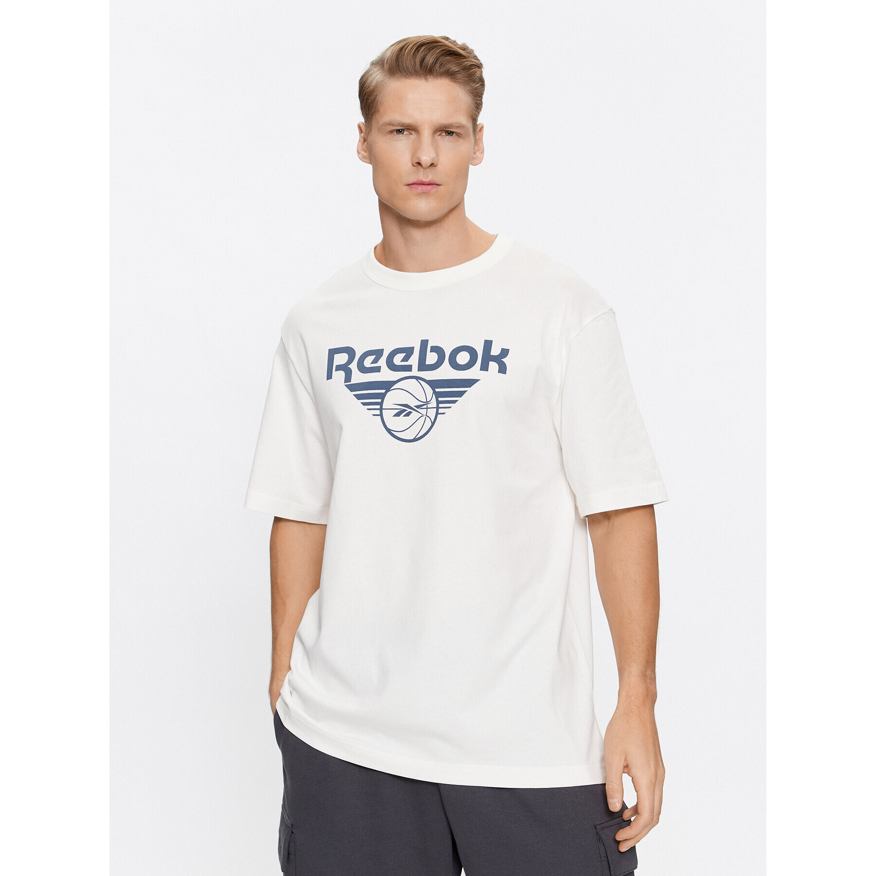 Reebok Tricou Basketball IL4435 Alb Regular Fit - Pled.ro