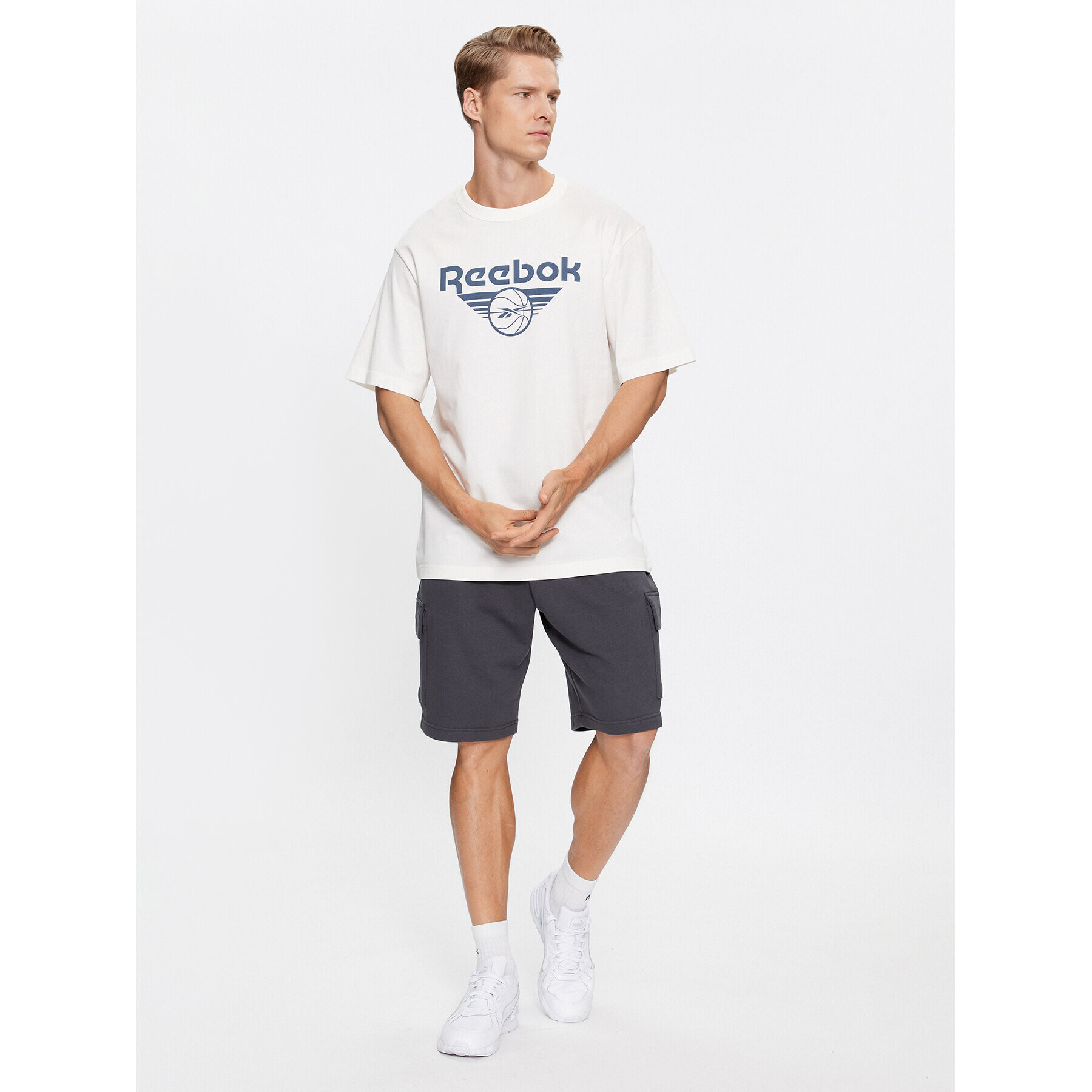 Reebok Tricou Basketball IL4435 Alb Regular Fit - Pled.ro