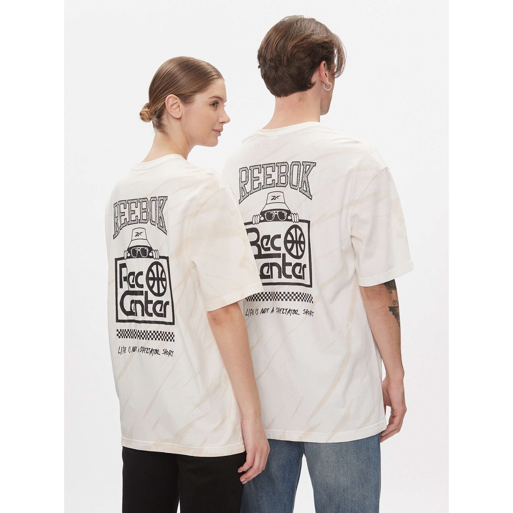 Reebok Tricou Classics Block Party T-Shirt HT8182 Alb - Pled.ro